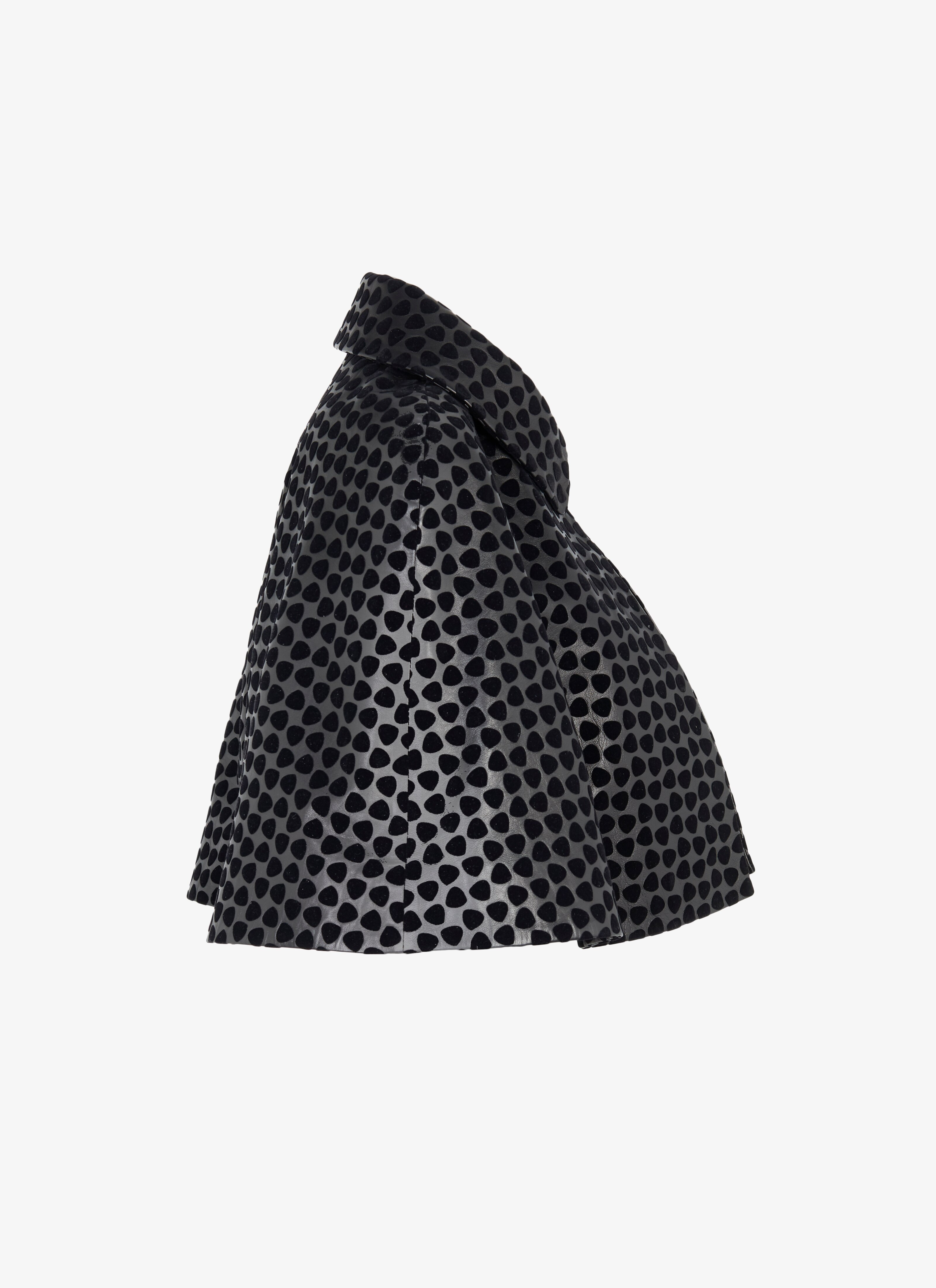 Cropped Lambskin Cape Cropped Lambskin Cape - maison-alaia.com