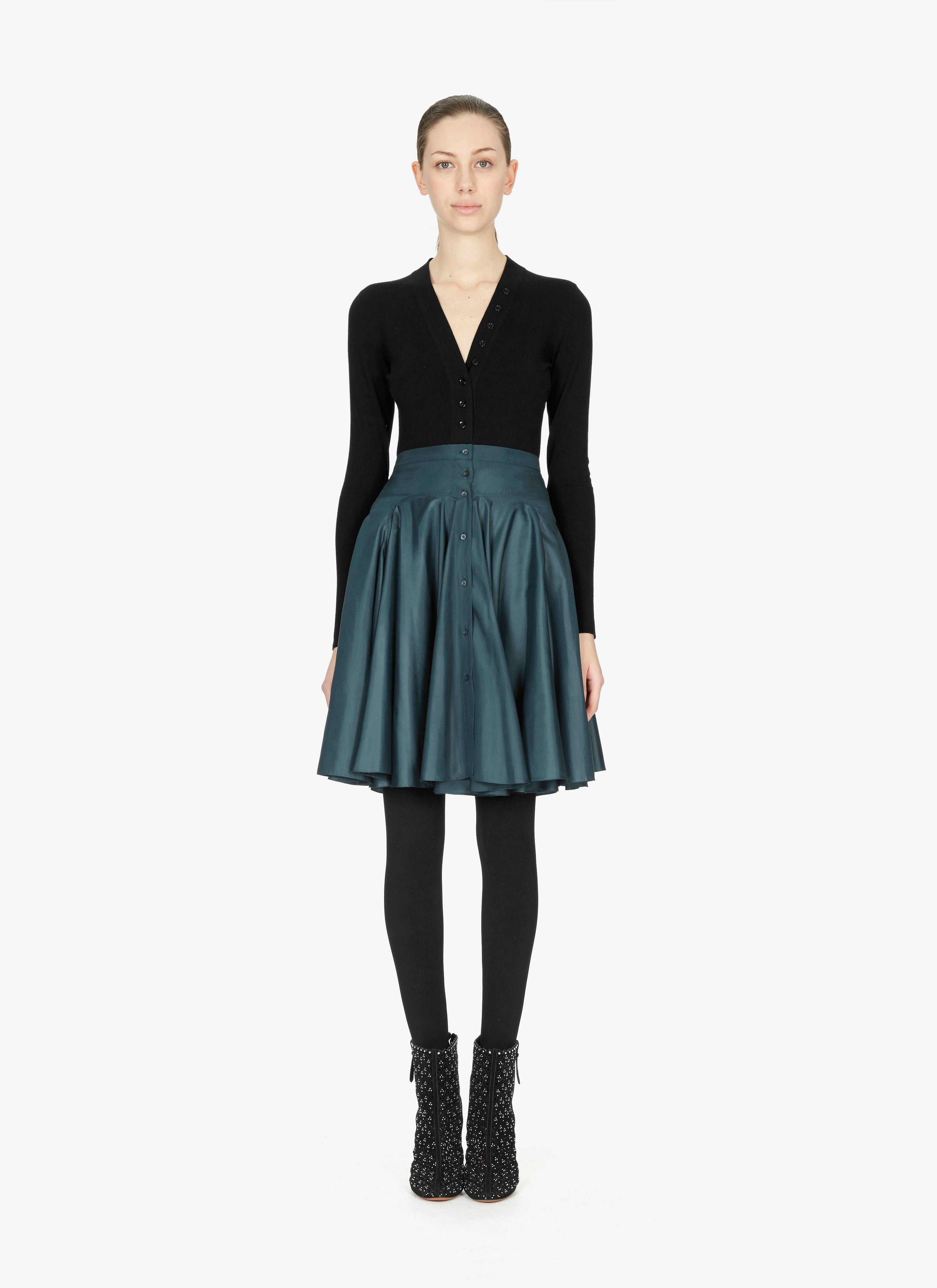 Silk Taffeta Gathered Skirt Silk Taffeta Gathered Skirt - maison-alaia.com
