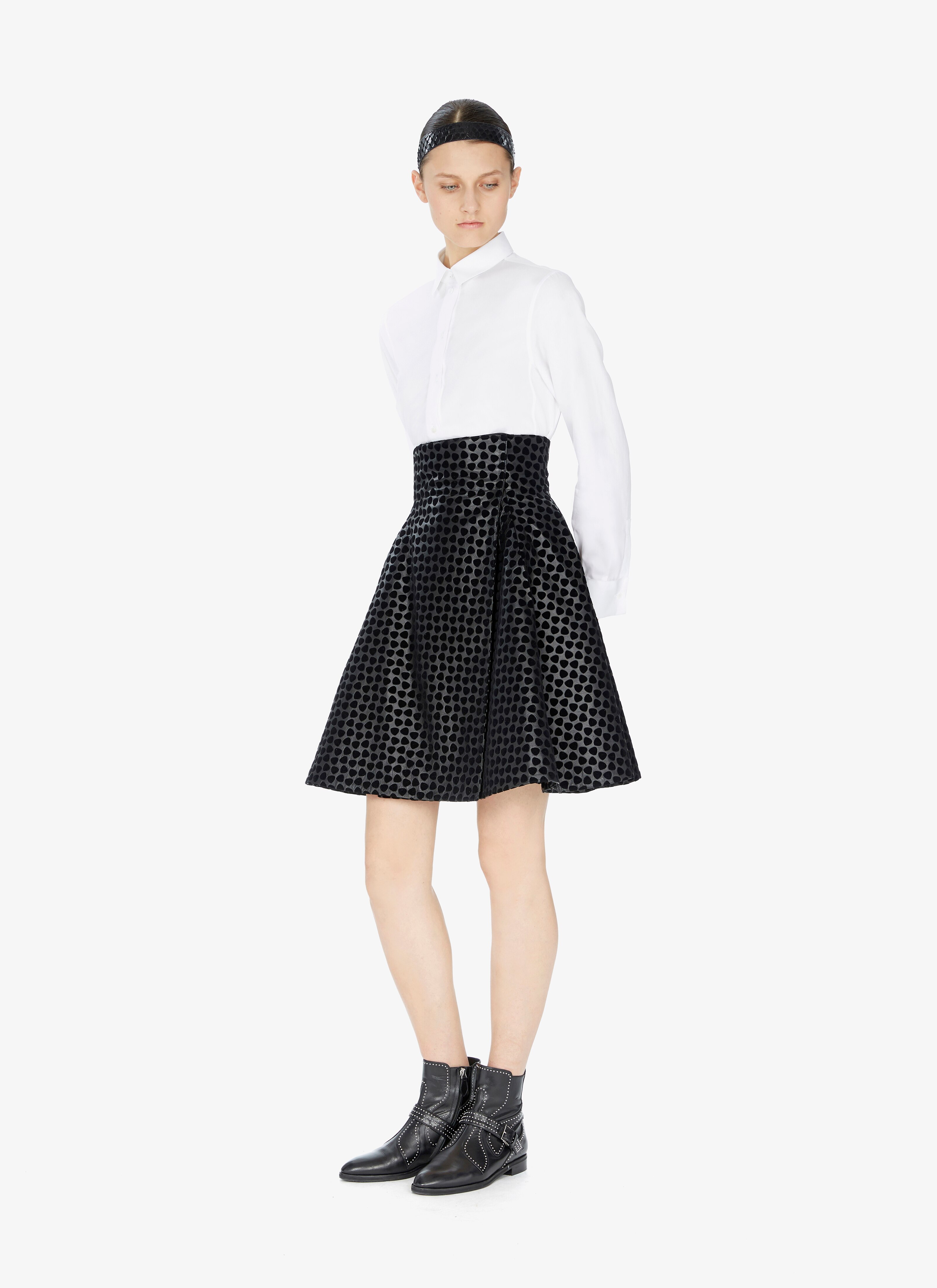 Wrap-Front Lambskin Skirt Wrap-Front Lambskin Skirt - maison-alaia.com