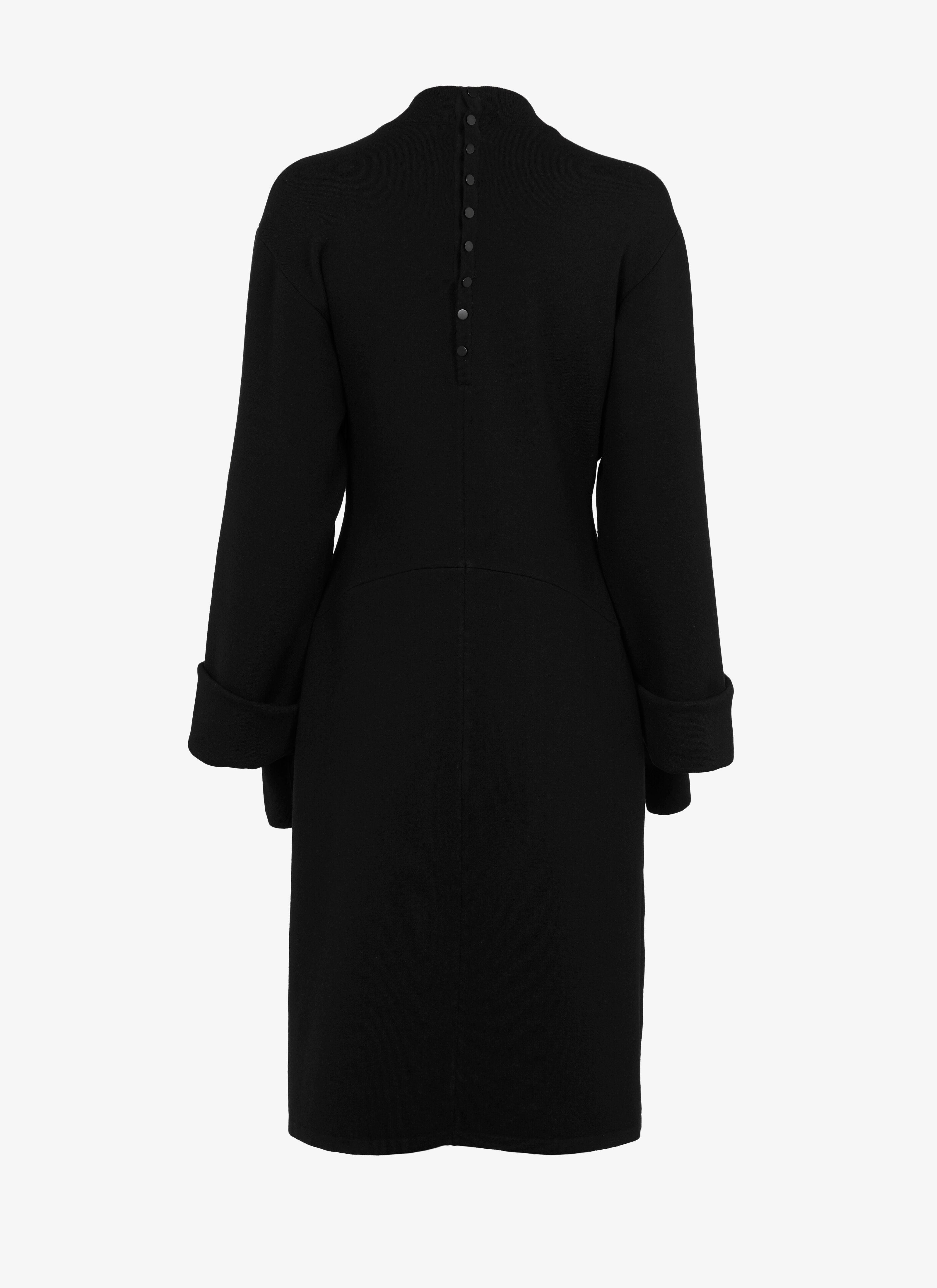Double-Sleeve Wool-Blend Dress Double-Sleeve Wool-Blend Dress - maison-alaia.com