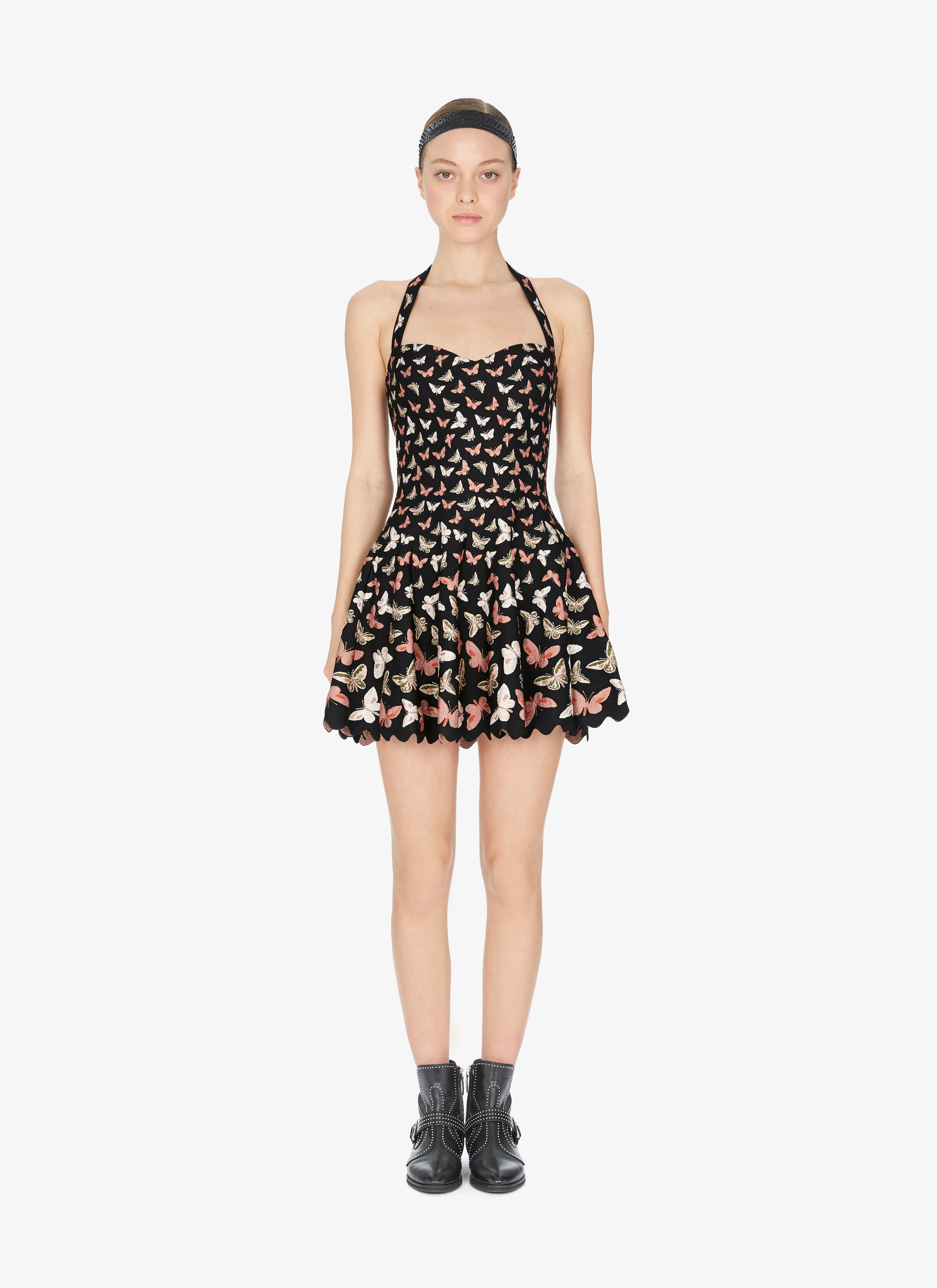 Knitted Butterfly Halter Dress Knitted Butterfly Halter Dress - maison-alaia.com
