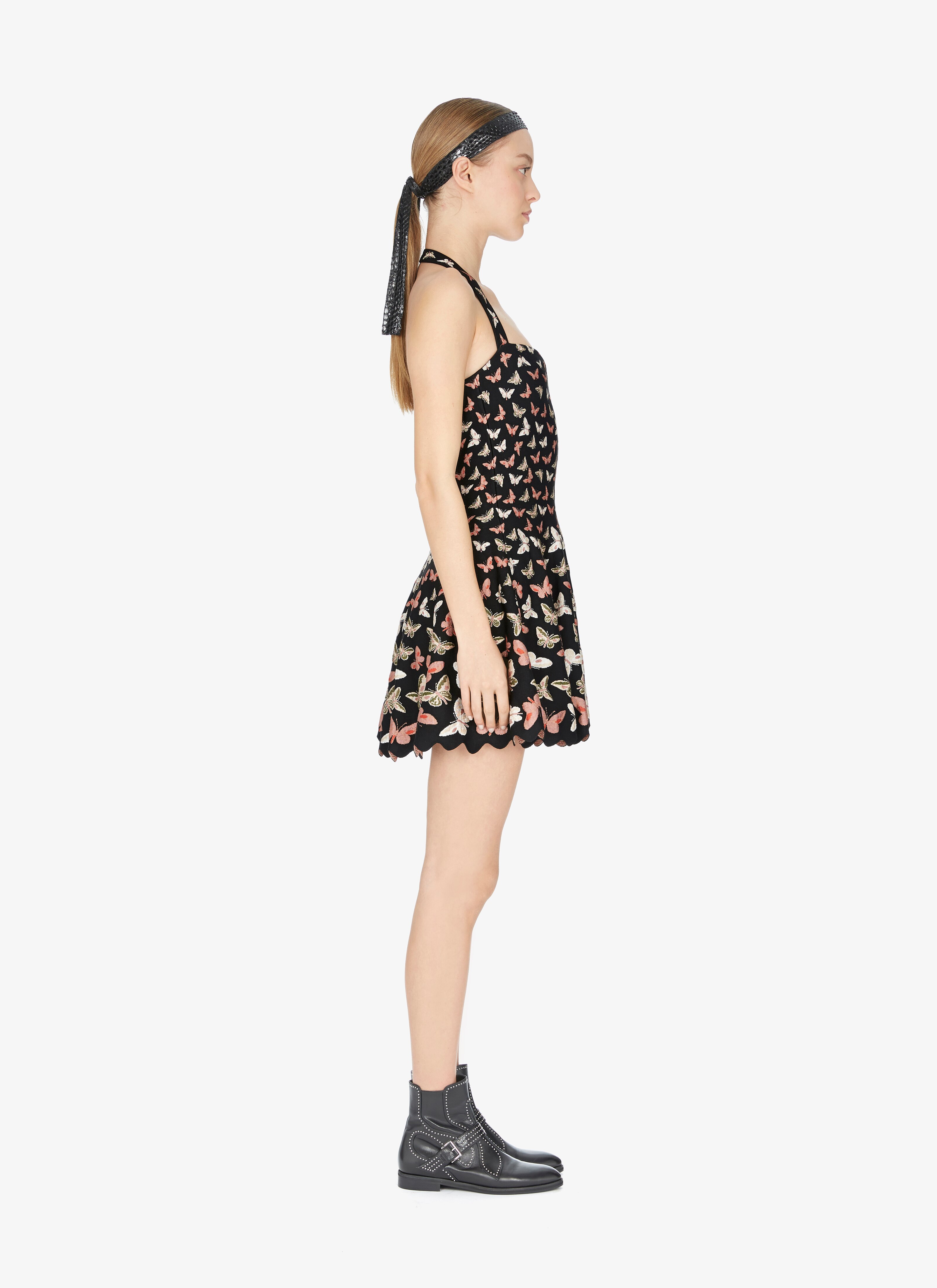 Knitted Butterfly Halter Dress Knitted Butterfly Halter Dress - maison-alaia.com