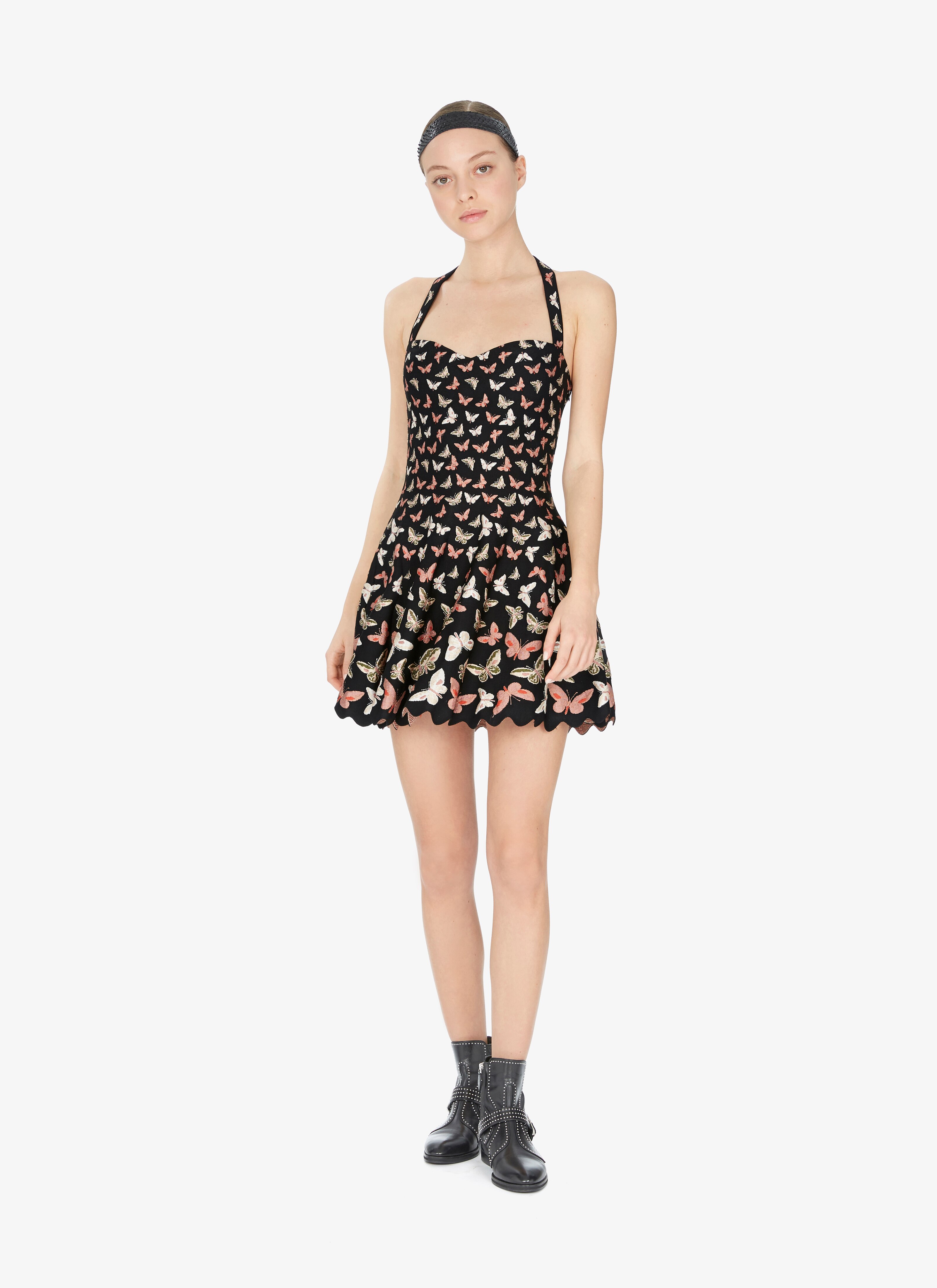 Knitted Butterfly Halter Dress Knitted Butterfly Halter Dress - maison-alaia.com