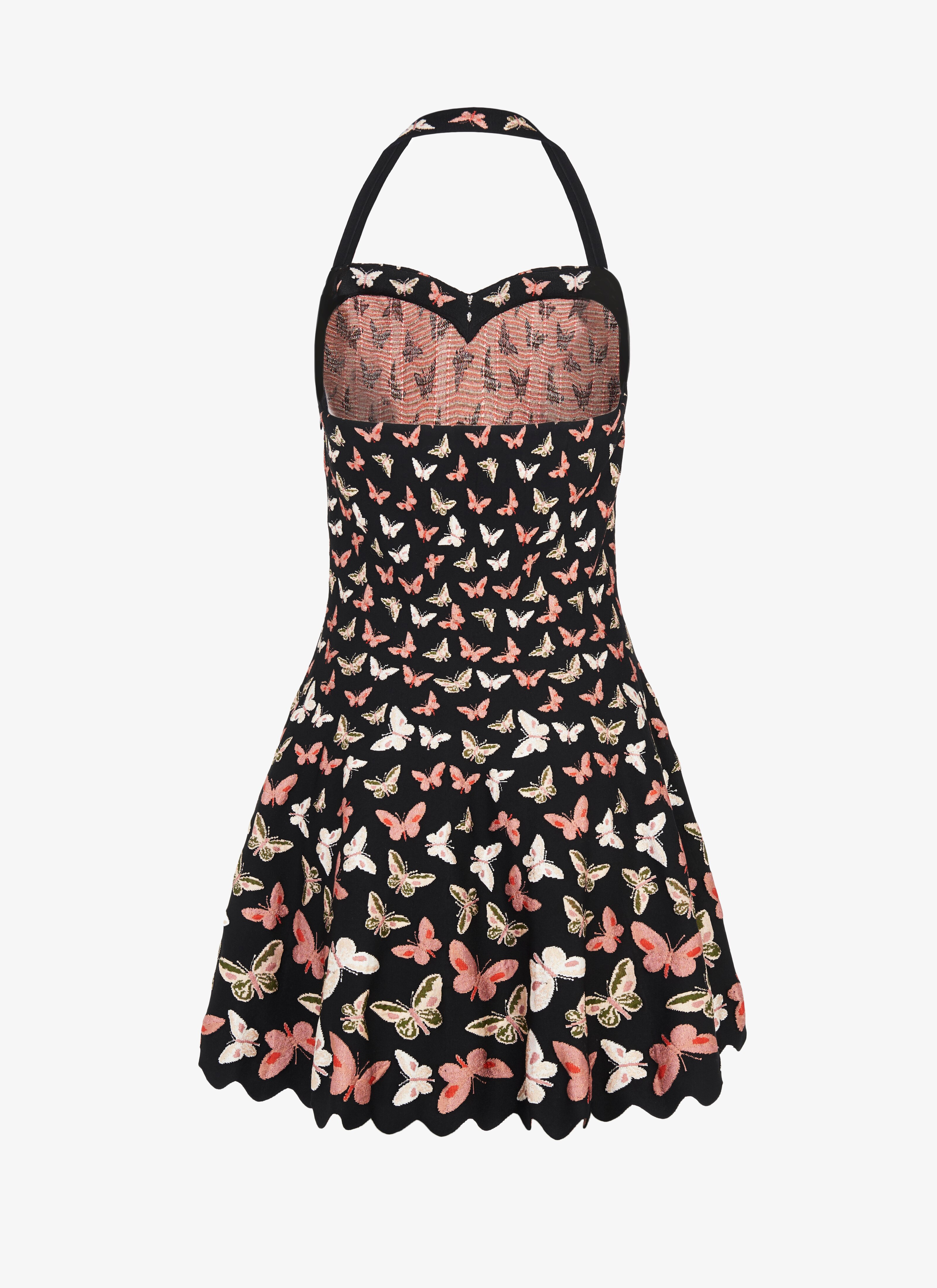 Knitted Butterfly Halter Dress Knitted Butterfly Halter Dress - maison-alaia.com