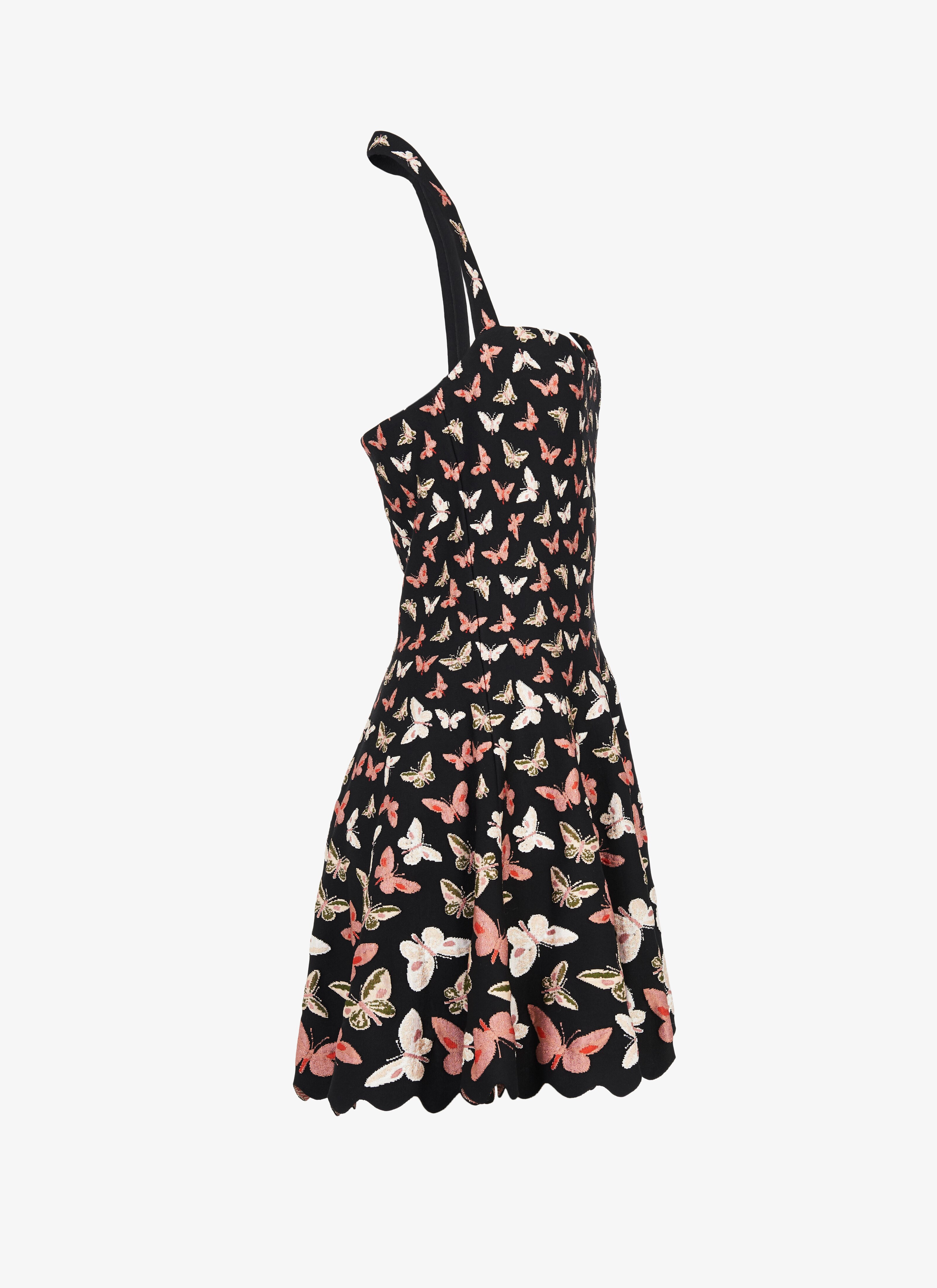 Knitted Butterfly Halter Dress Knitted Butterfly Halter Dress - maison-alaia.com