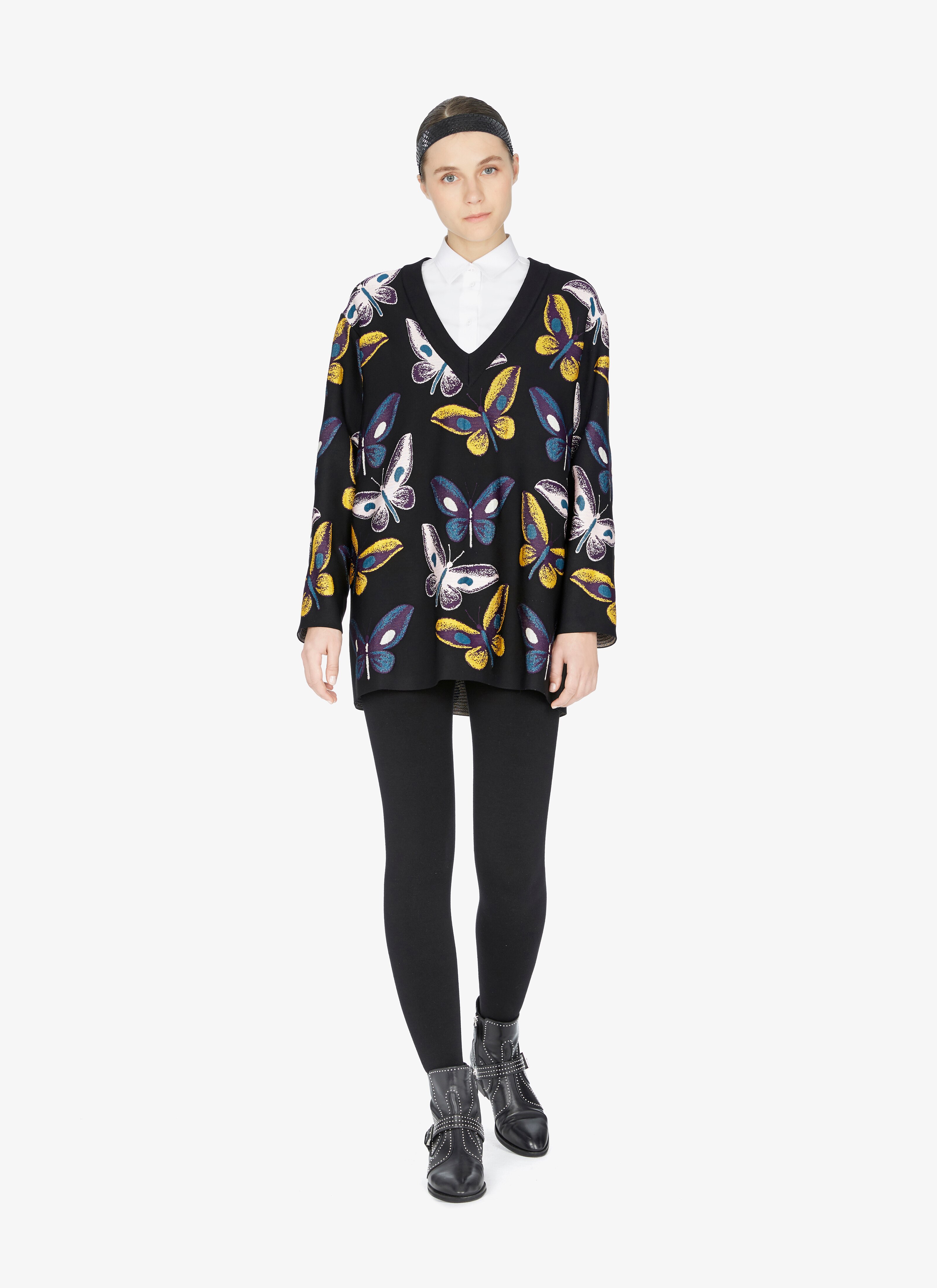 Knitted Butterfly Tunic Dress Knitted Butterfly Tunic Dress - maison-alaia.com