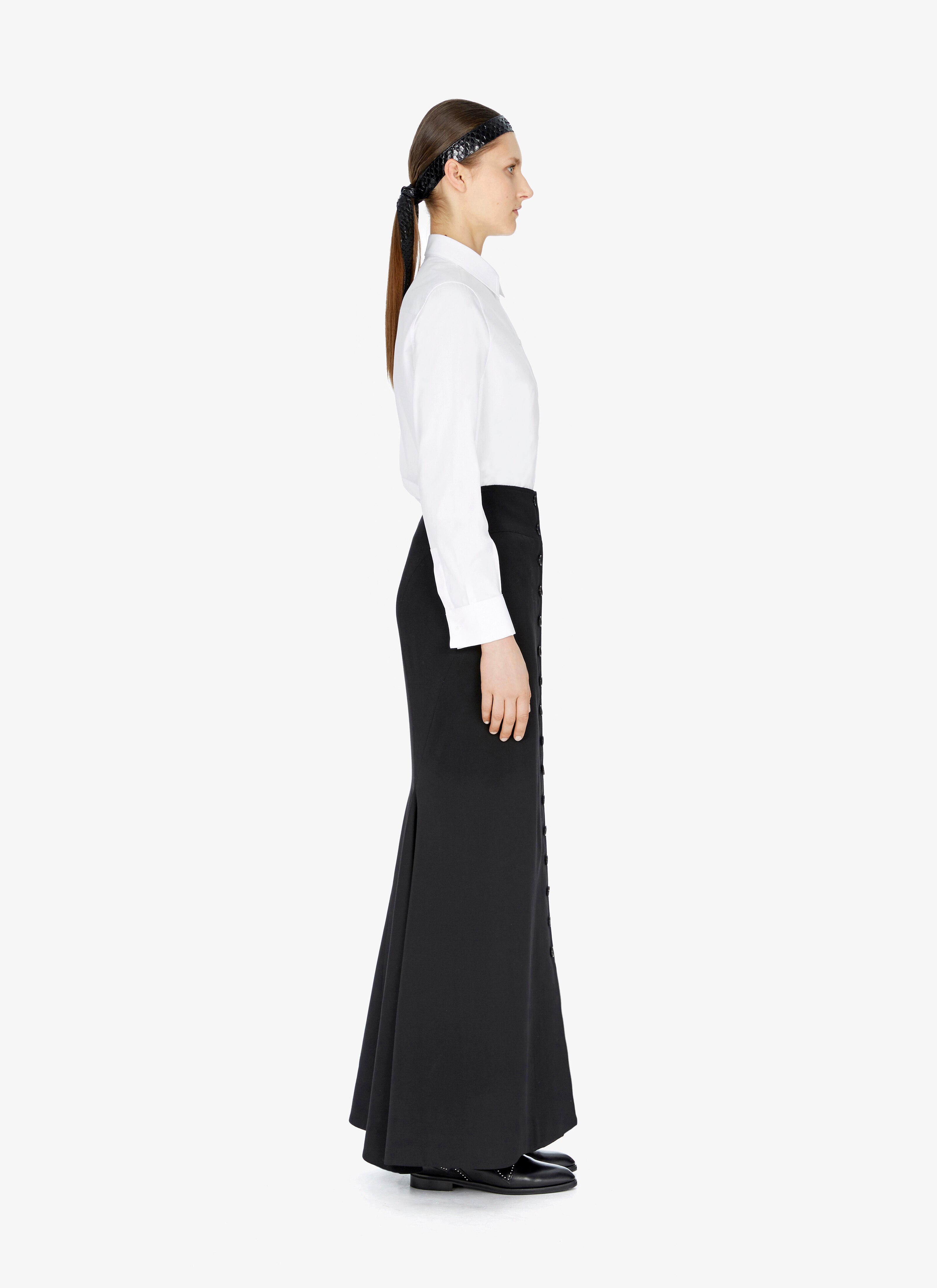 Long Wool Pencil Skirt Long Wool Pencil Skirt - maison-alaia.com