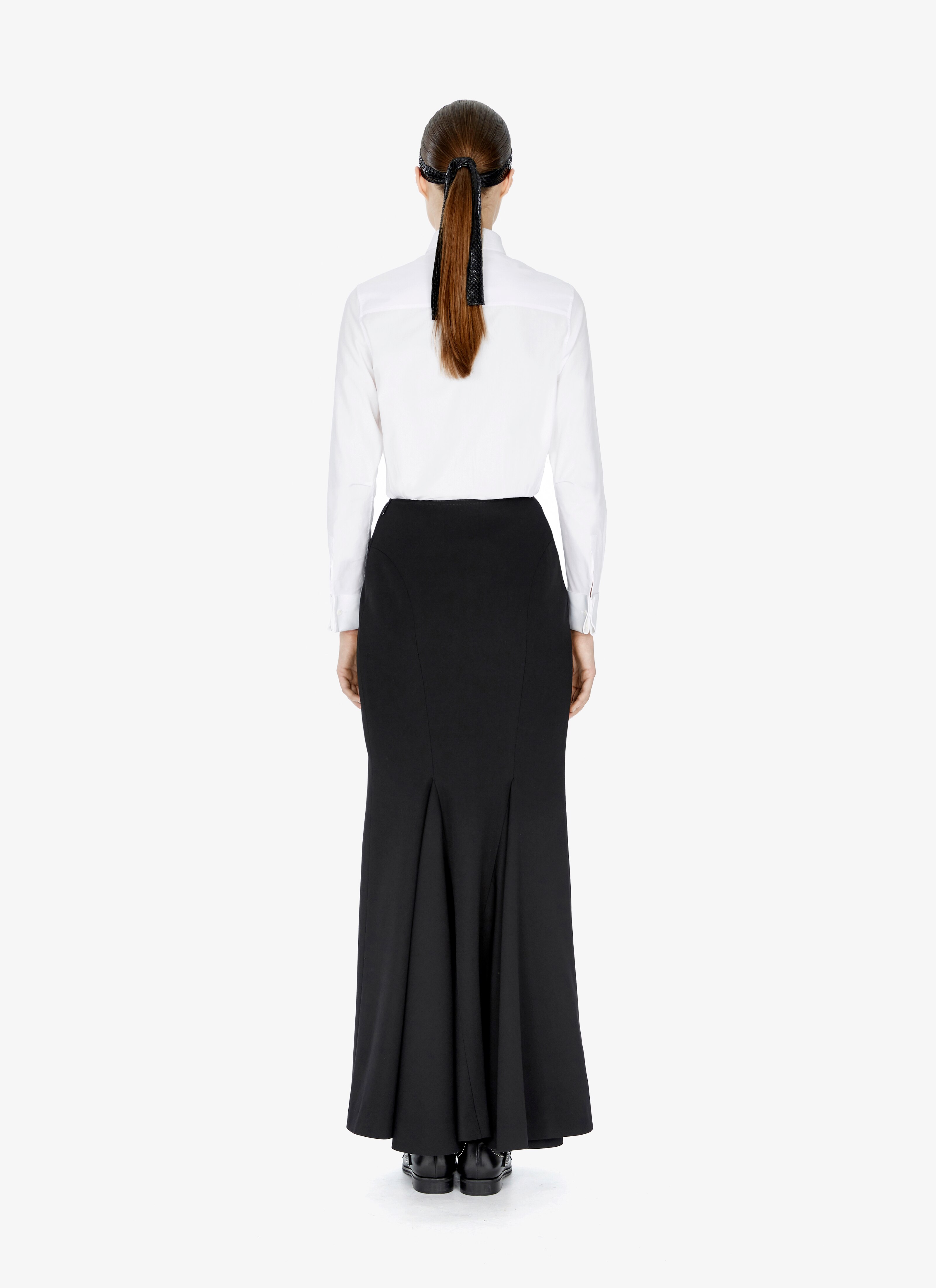 Long Wool Pencil Skirt Long Wool Pencil Skirt - maison-alaia.com