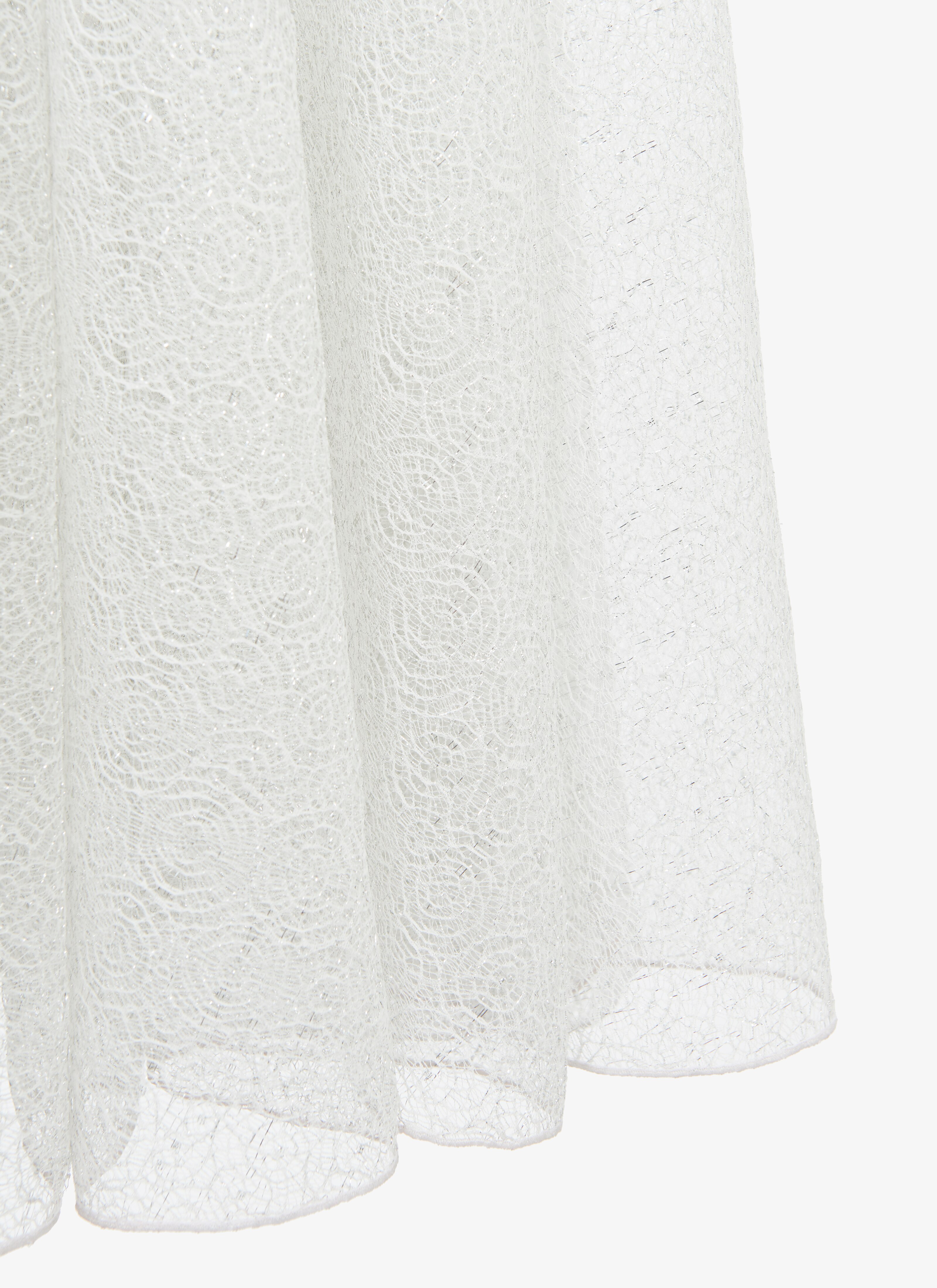 Sheer Toile-Effect Skirt Sheer Toile-Effect Skirt - maison-alaia.com