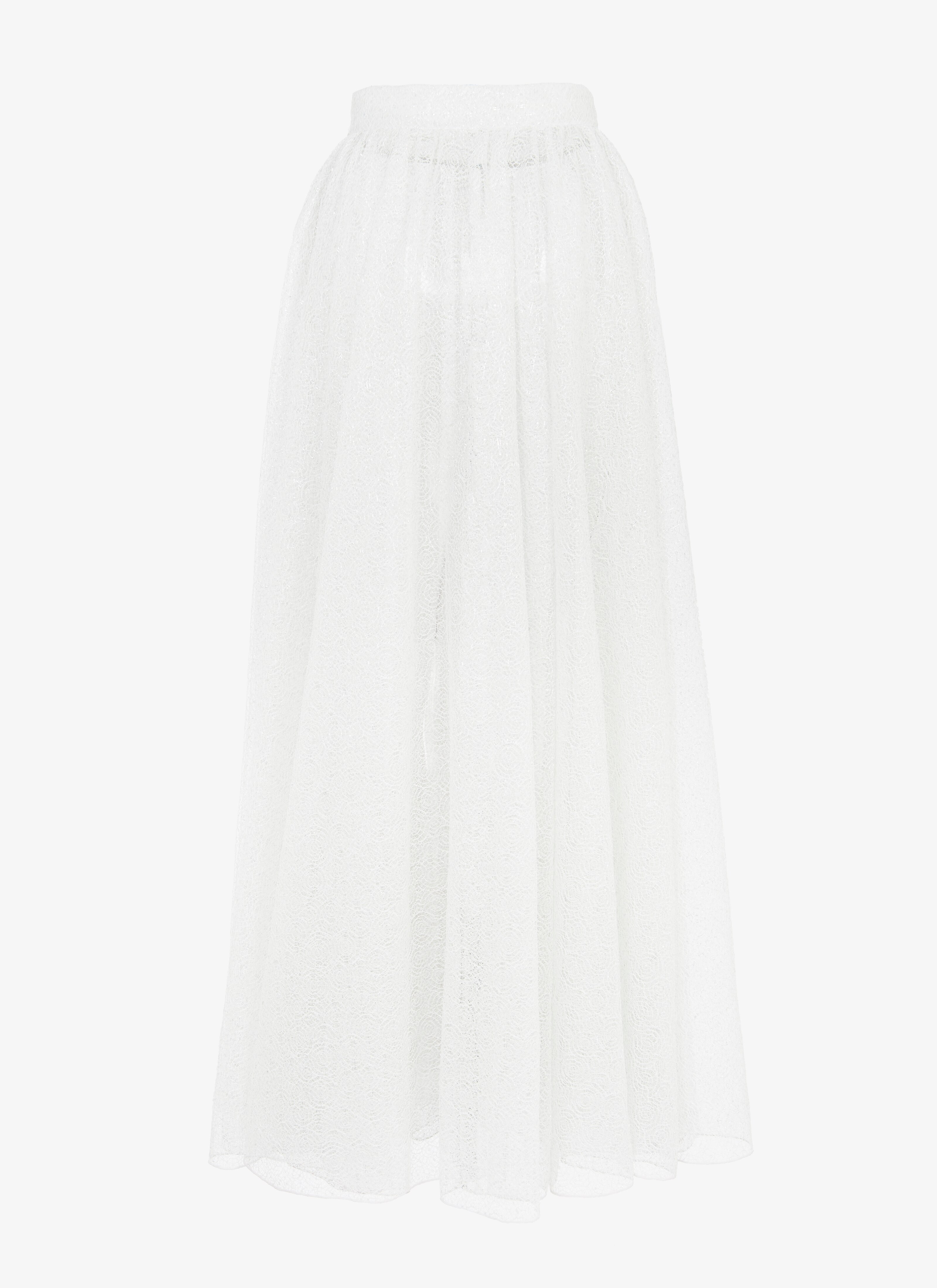 Sheer Toile-Effect Skirt Sheer Toile-Effect Skirt - maison-alaia.com