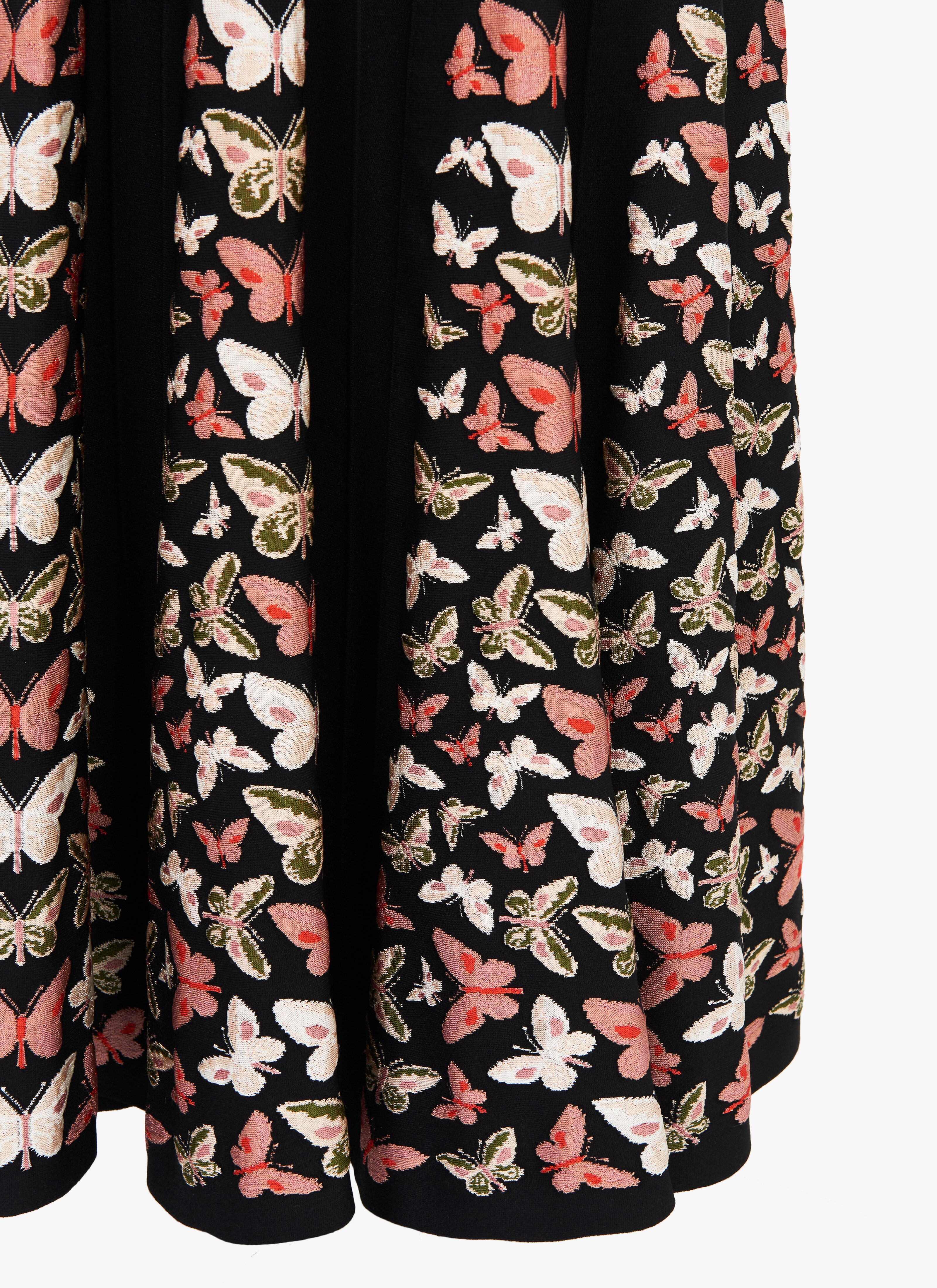 Long Knit Butterfly Skirt Long Knit Butterfly Skirt - maison-alaia.com