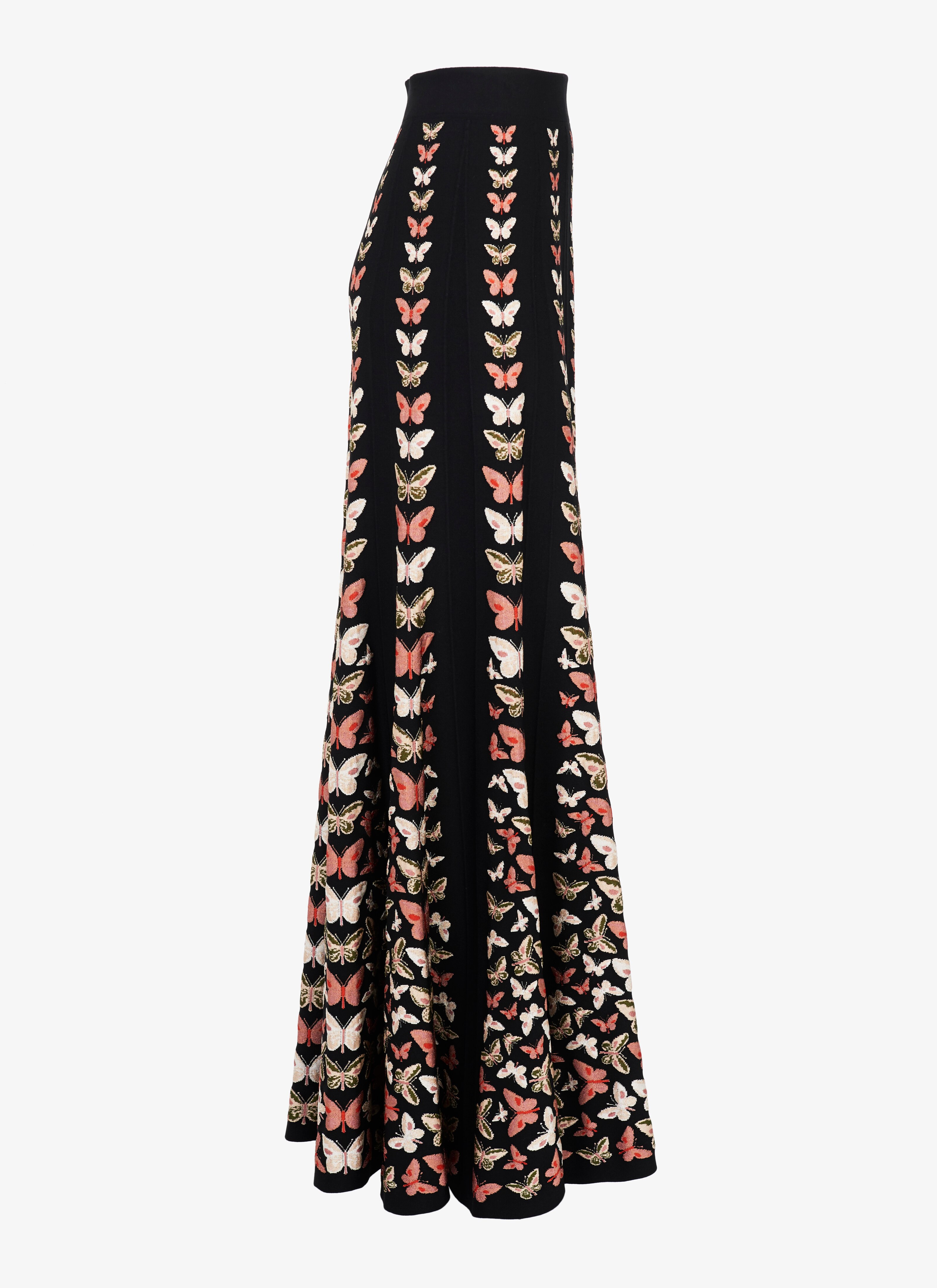 Long Knit Butterfly Skirt Long Knit Butterfly Skirt - maison-alaia.com