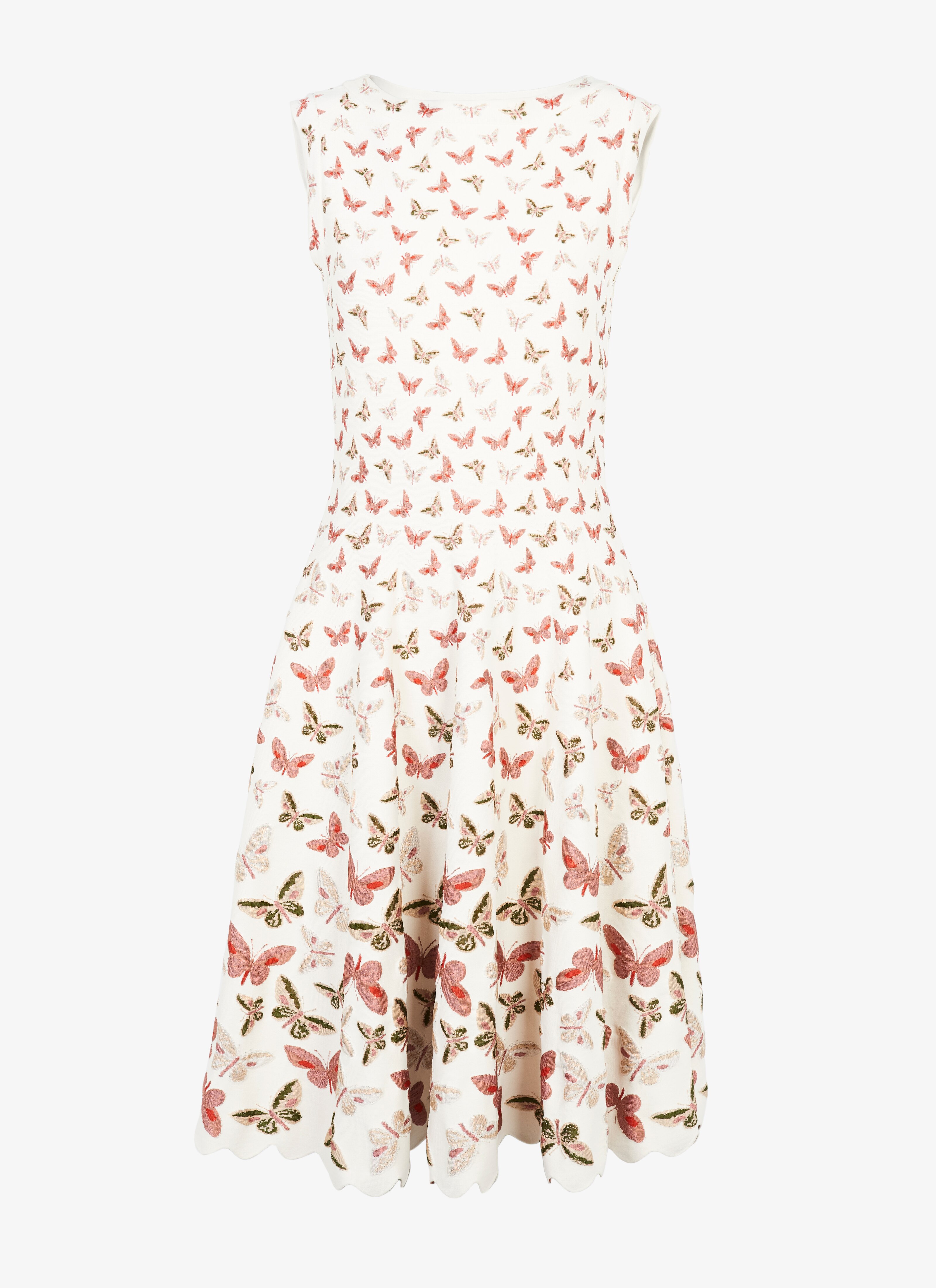 Knitted Sleeveless Butterfly Dress - maison-alaia.com