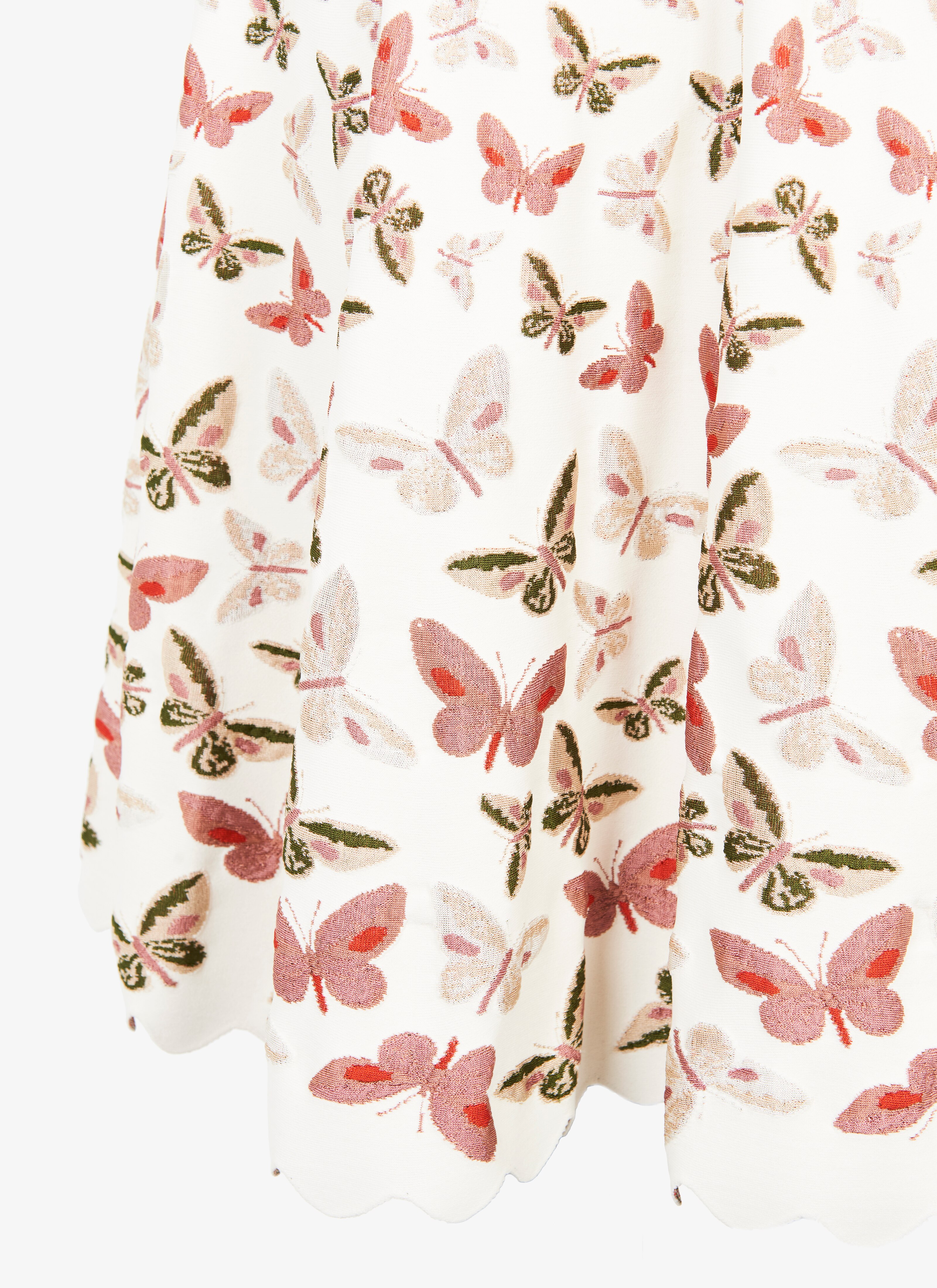 Knitted Sleeveless Butterfly Dress Knitted Sleeveless Butterfly Dress - maison-alaia.com