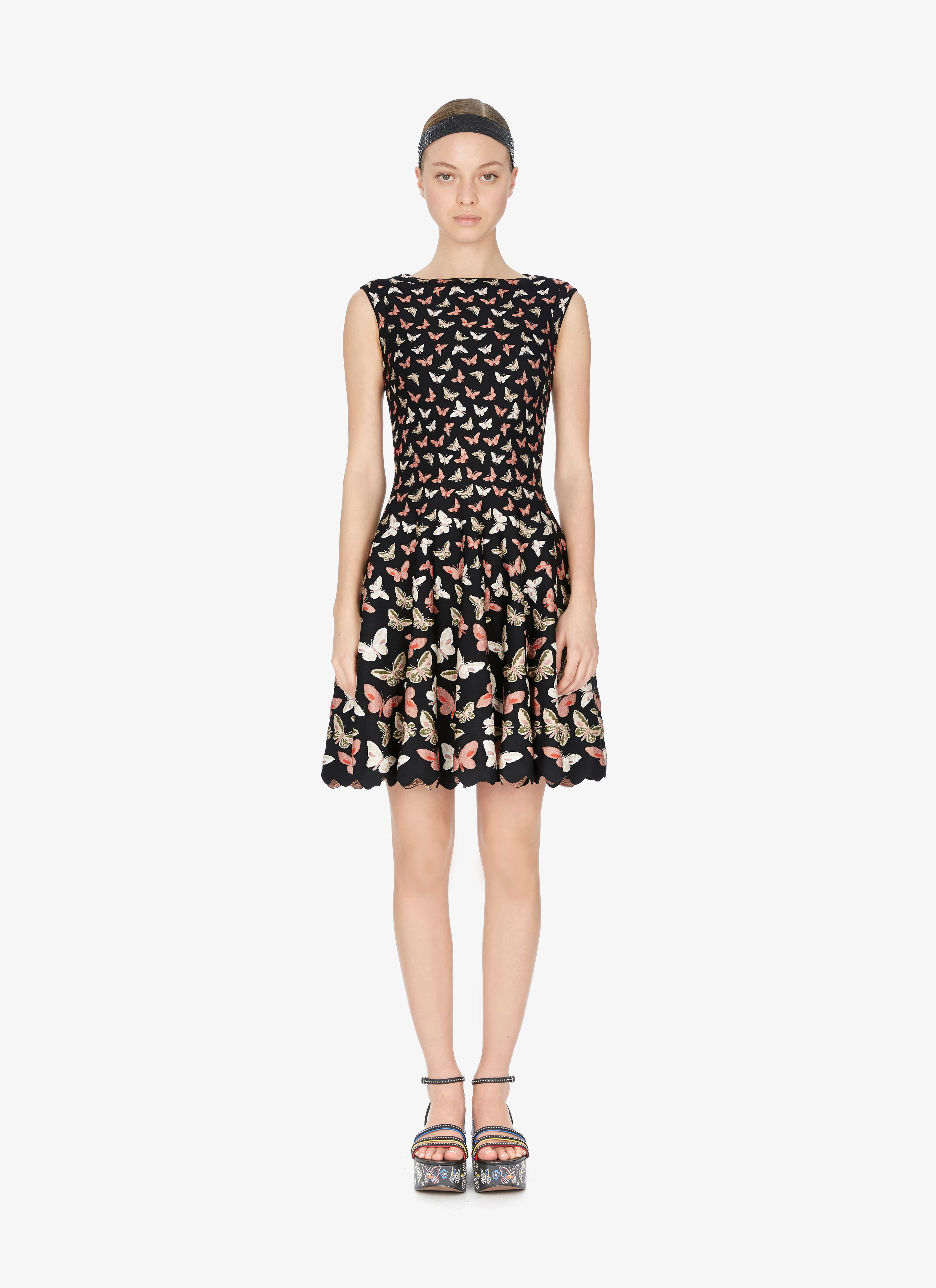 Knitted Sleeveless Butterfly Dress Knitted Sleeveless Butterfly Dress - maison-alaia.com