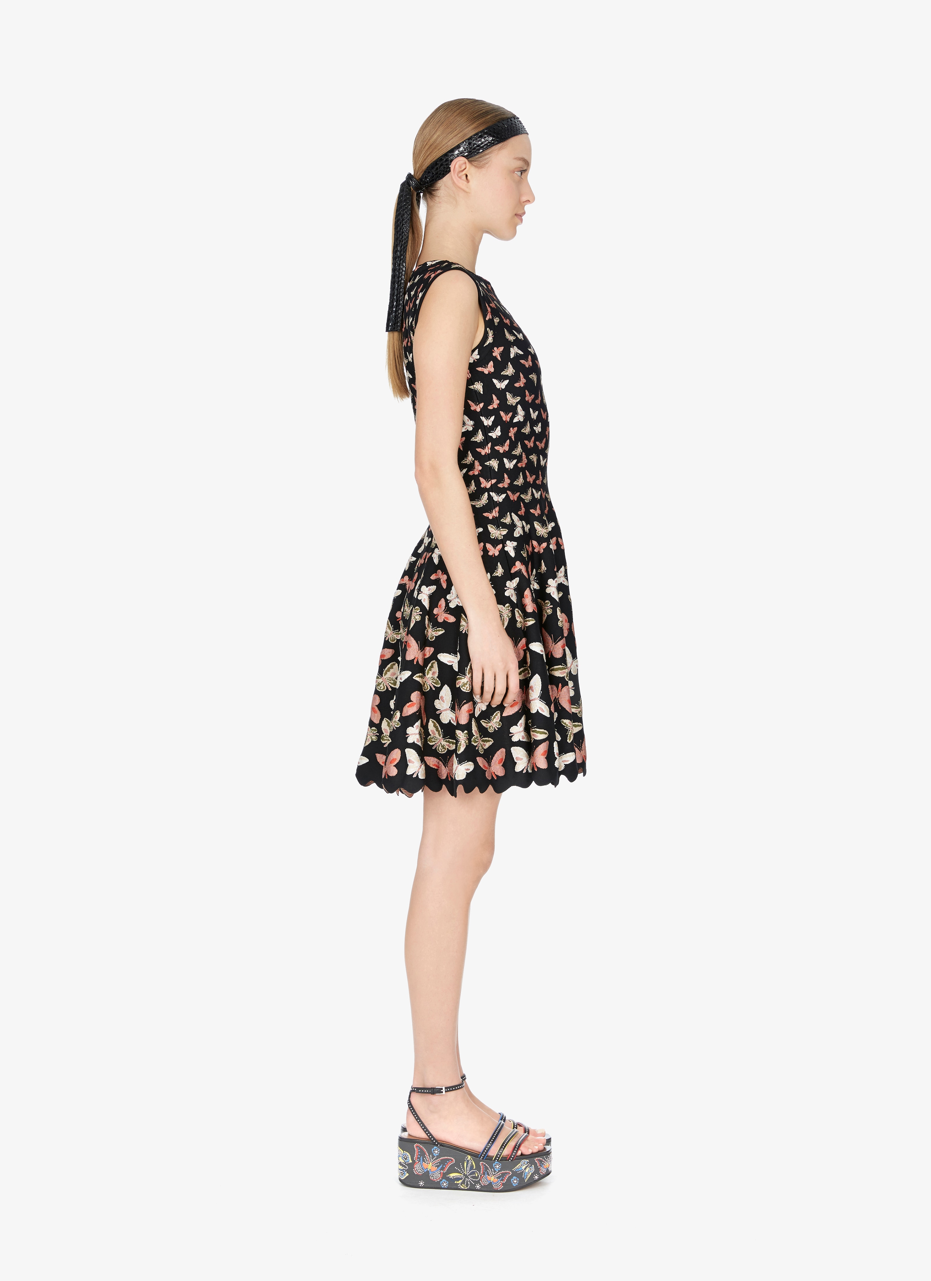 Knitted Sleeveless Butterfly Dress Knitted Sleeveless Butterfly Dress - maison-alaia.com