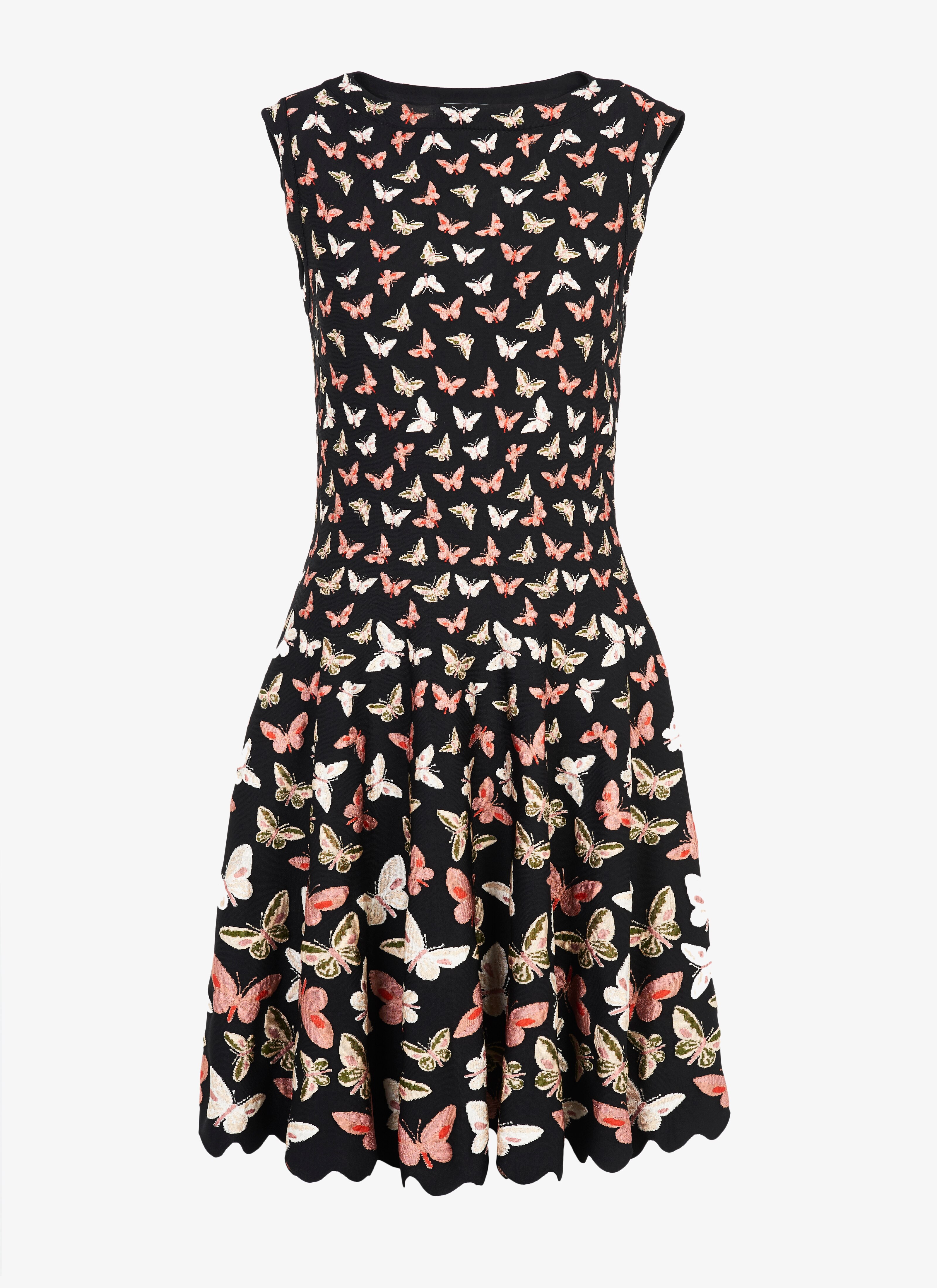 robe motif papillon femme