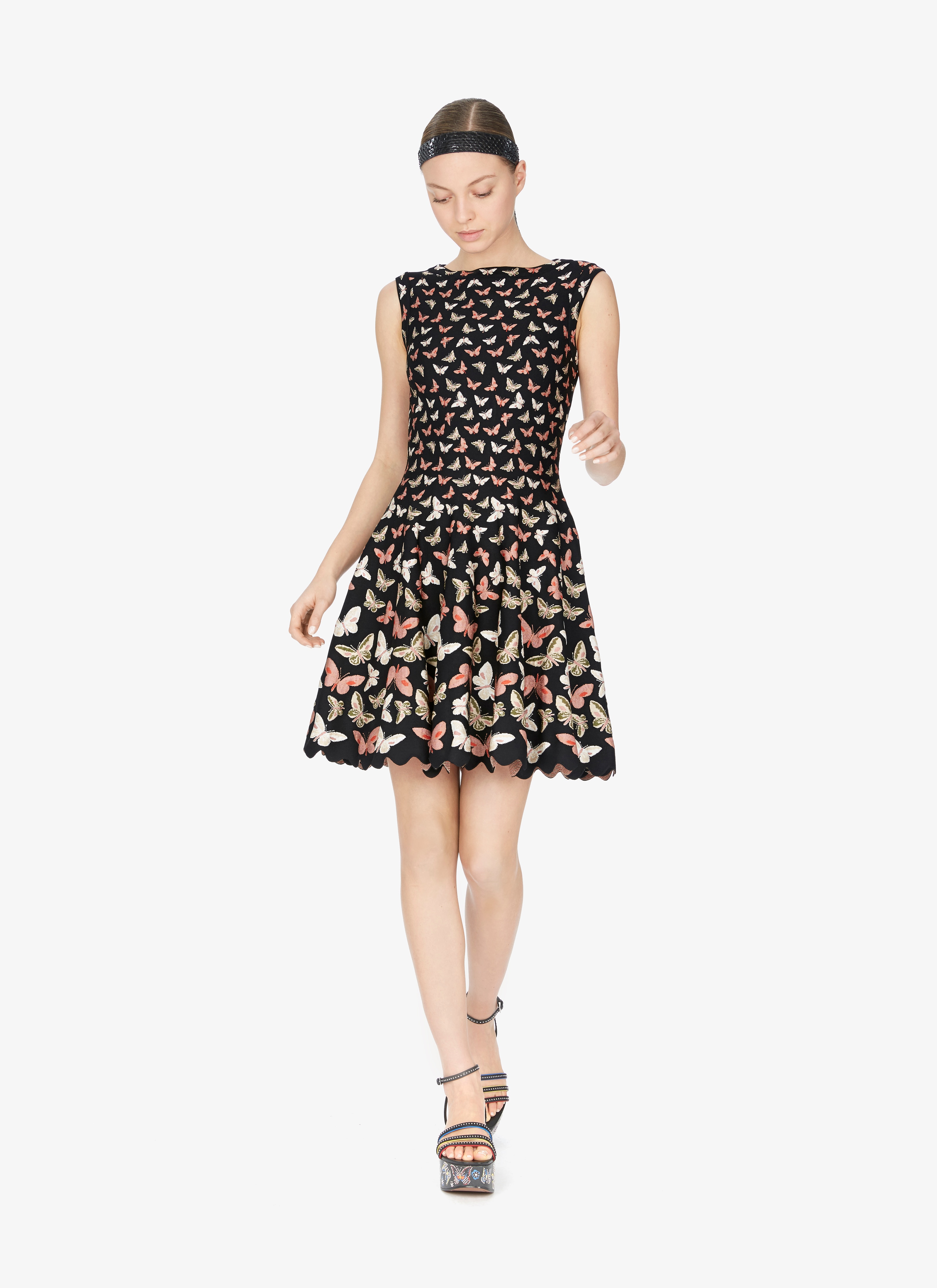 Knitted Sleeveless Butterfly Dress Knitted Sleeveless Butterfly Dress - maison-alaia.com