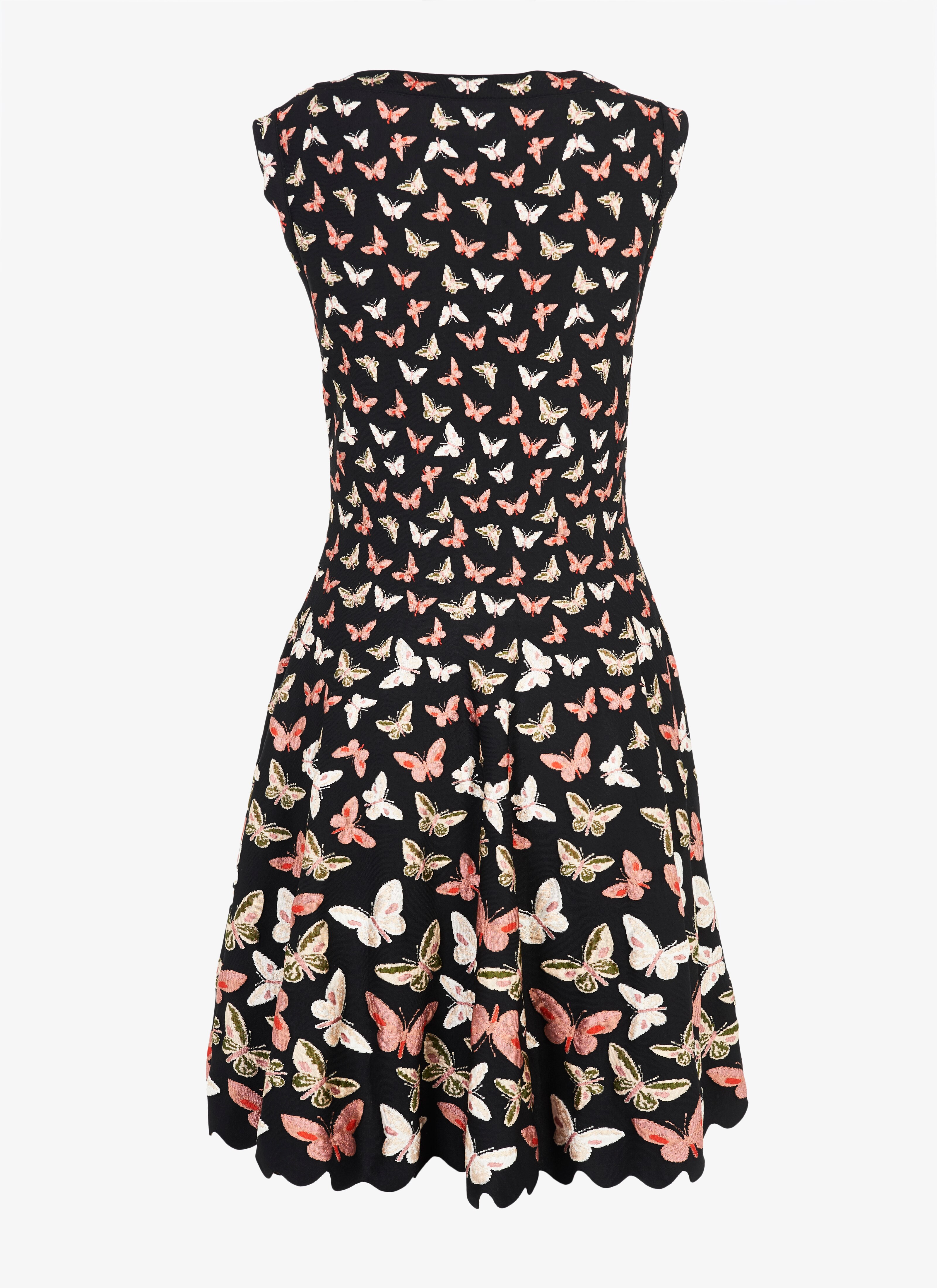 Knitted Sleeveless Butterfly Dress Knitted Sleeveless Butterfly Dress - maison-alaia.com