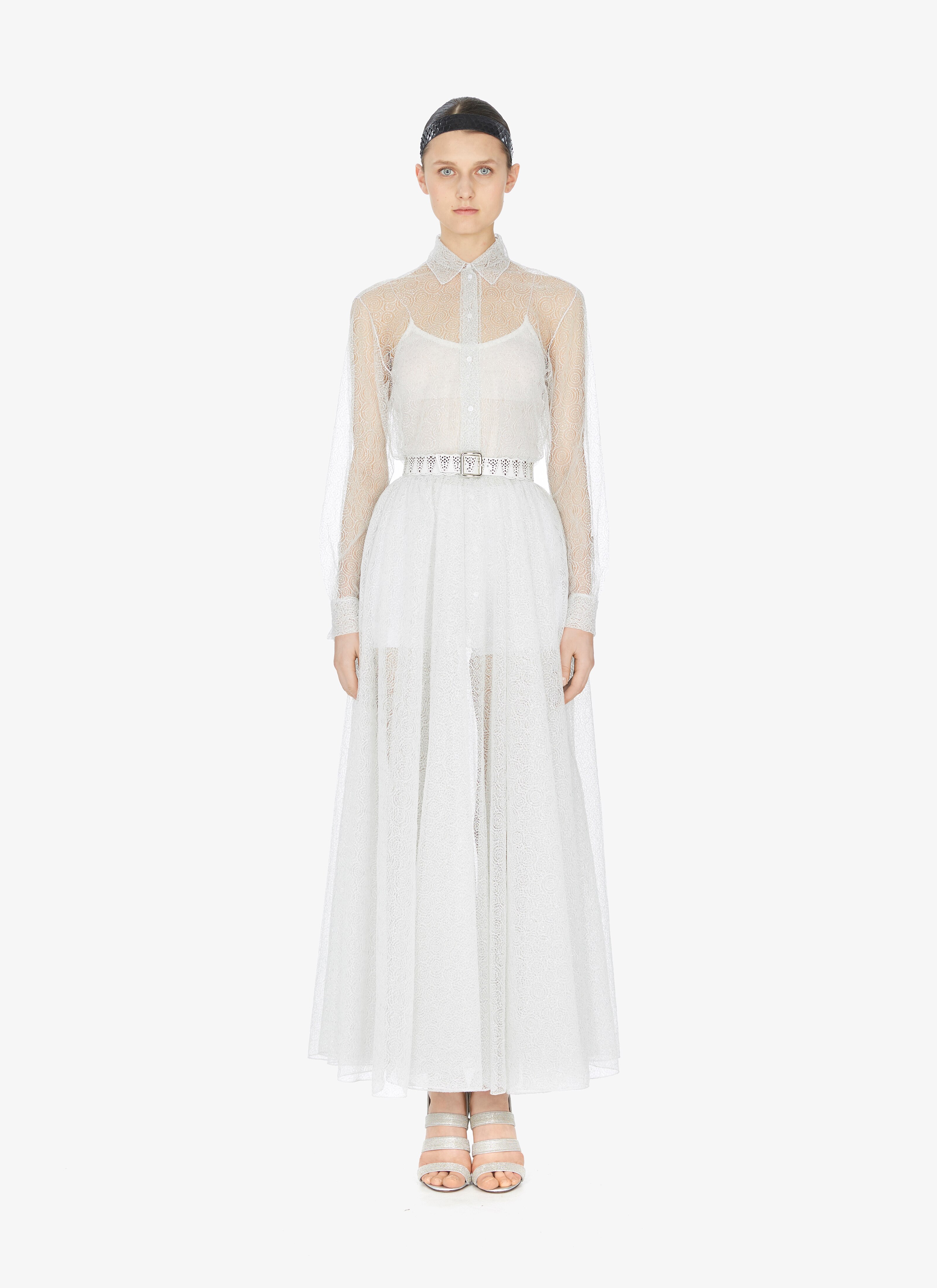 Sheer Toile-Effect Shirt Sheer Toile-Effect Shirt - maison-alaia.com