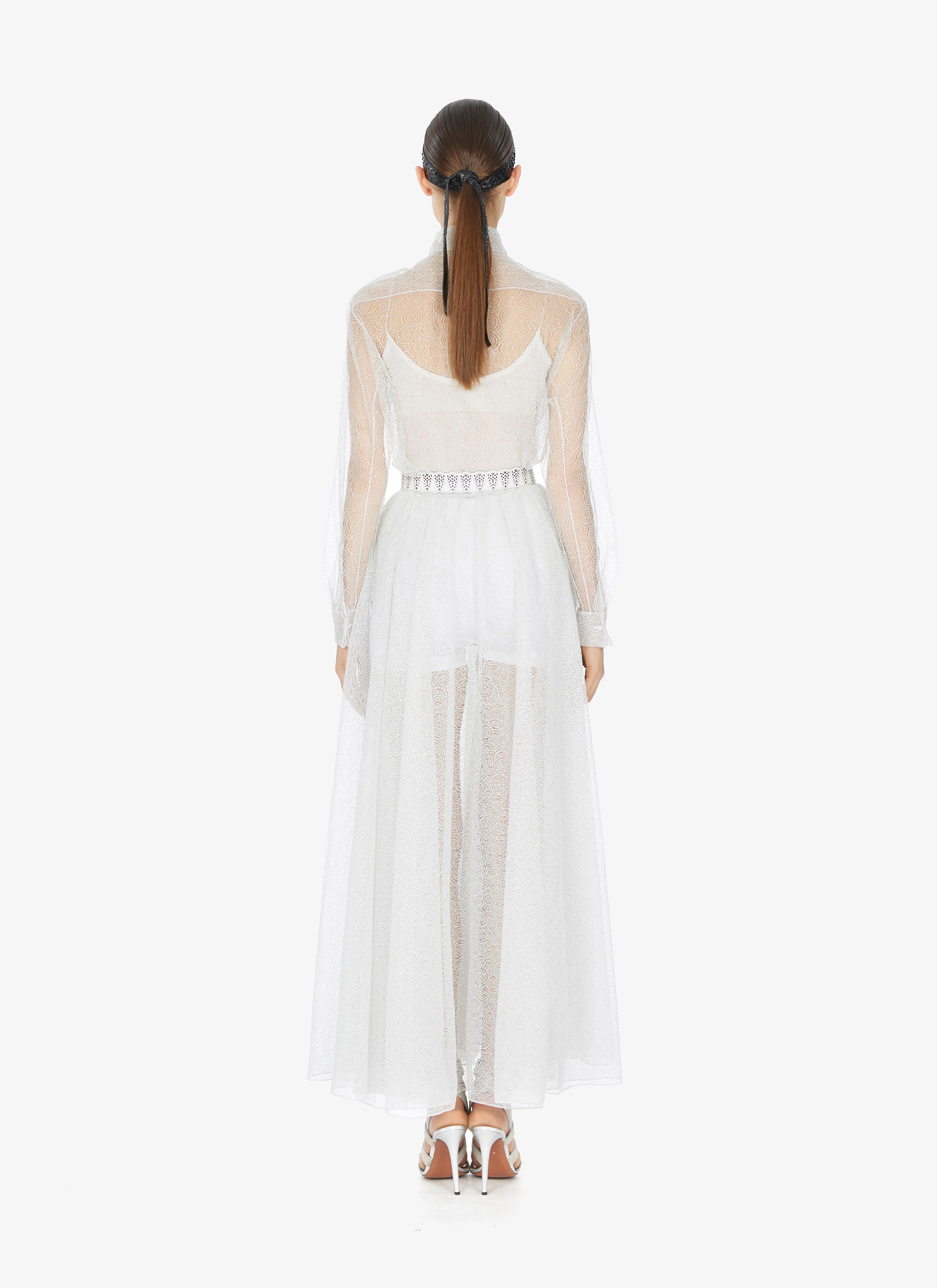 Sheer Toile-Effect Shirt Sheer Toile-Effect Shirt - maison-alaia.com