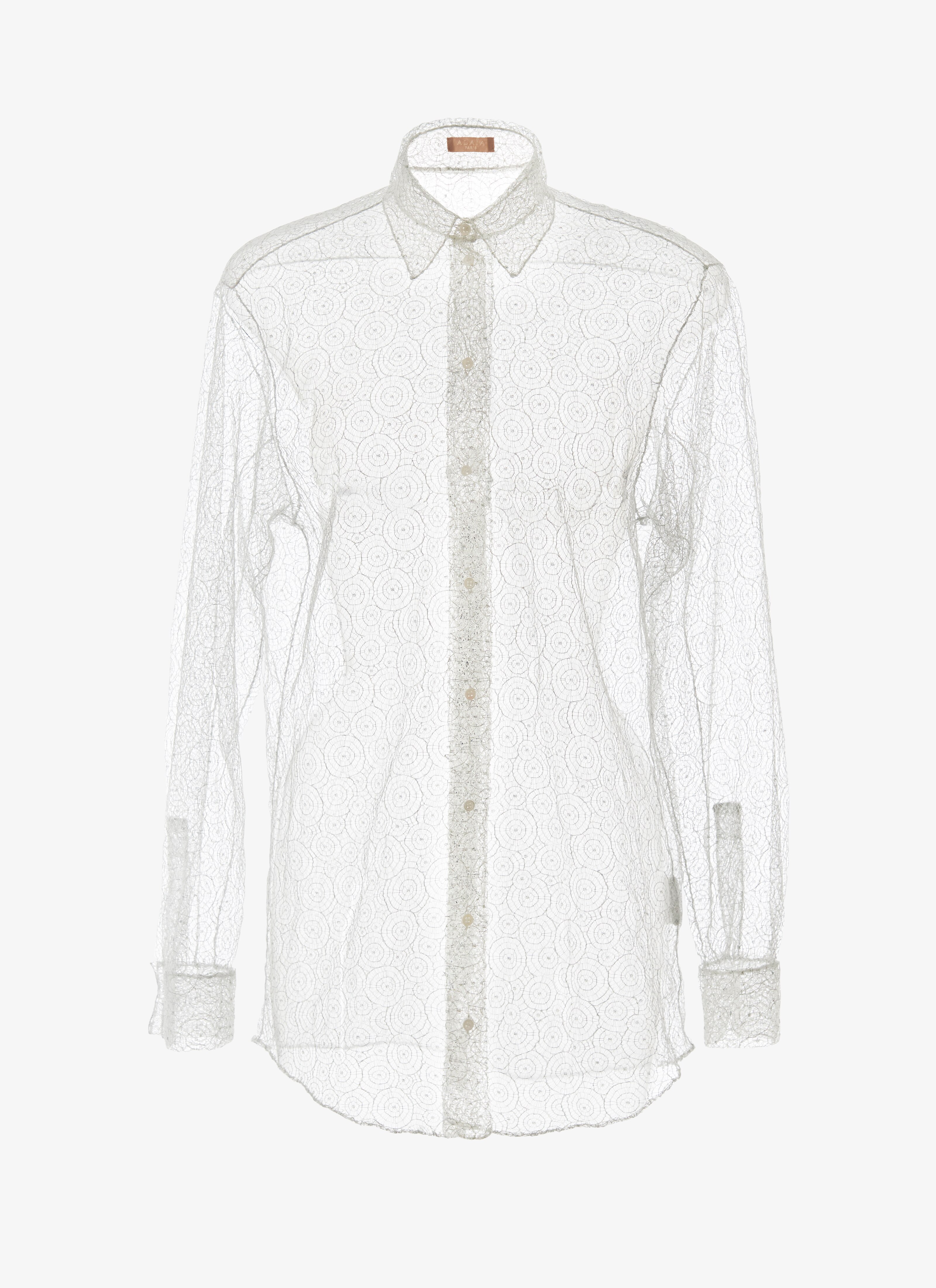 ALAÏA SILVER  SHIRT SPIDER SILVER