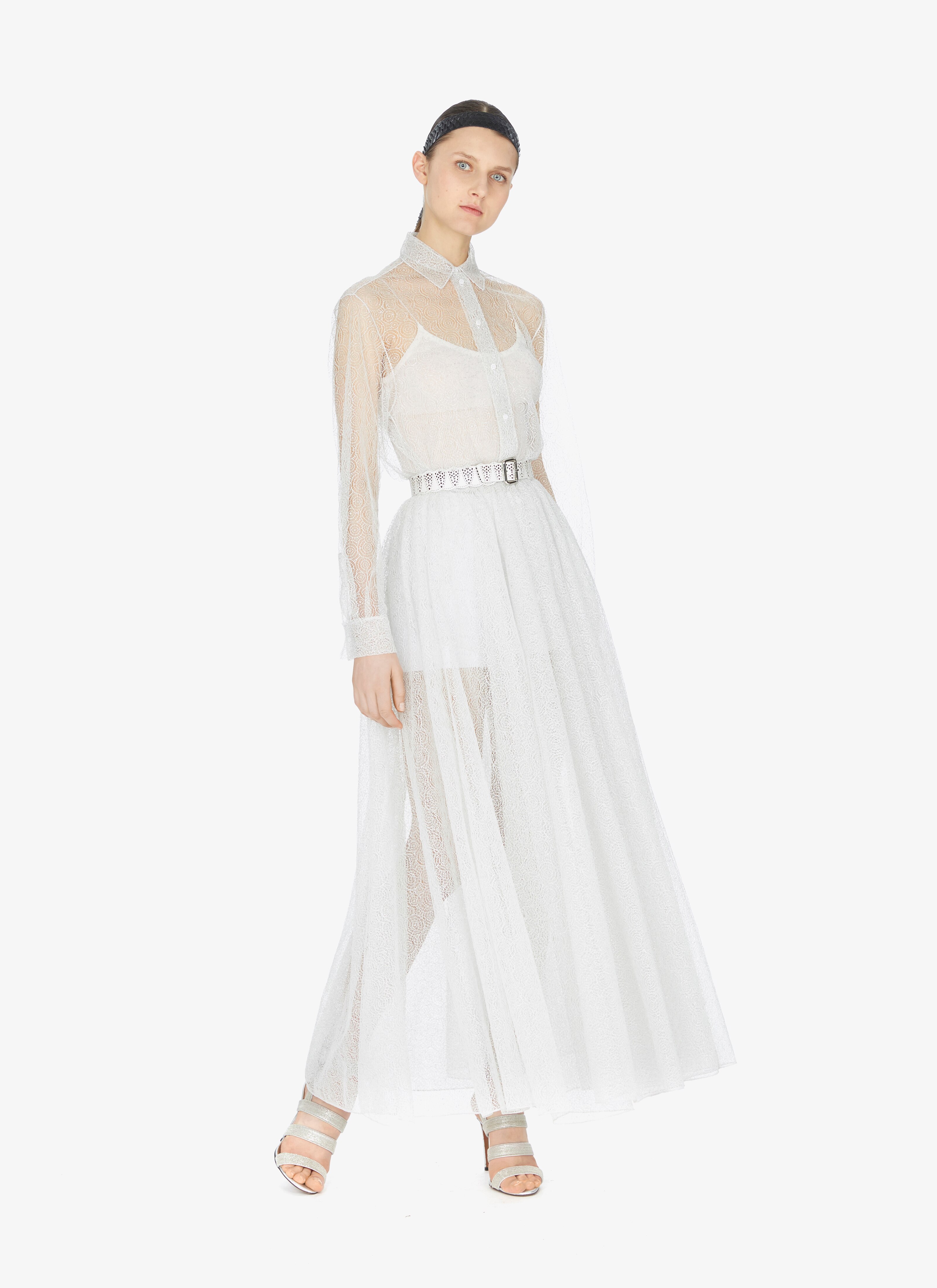 Sheer Toile-Effect Shirt Sheer Toile-Effect Shirt - maison-alaia.com