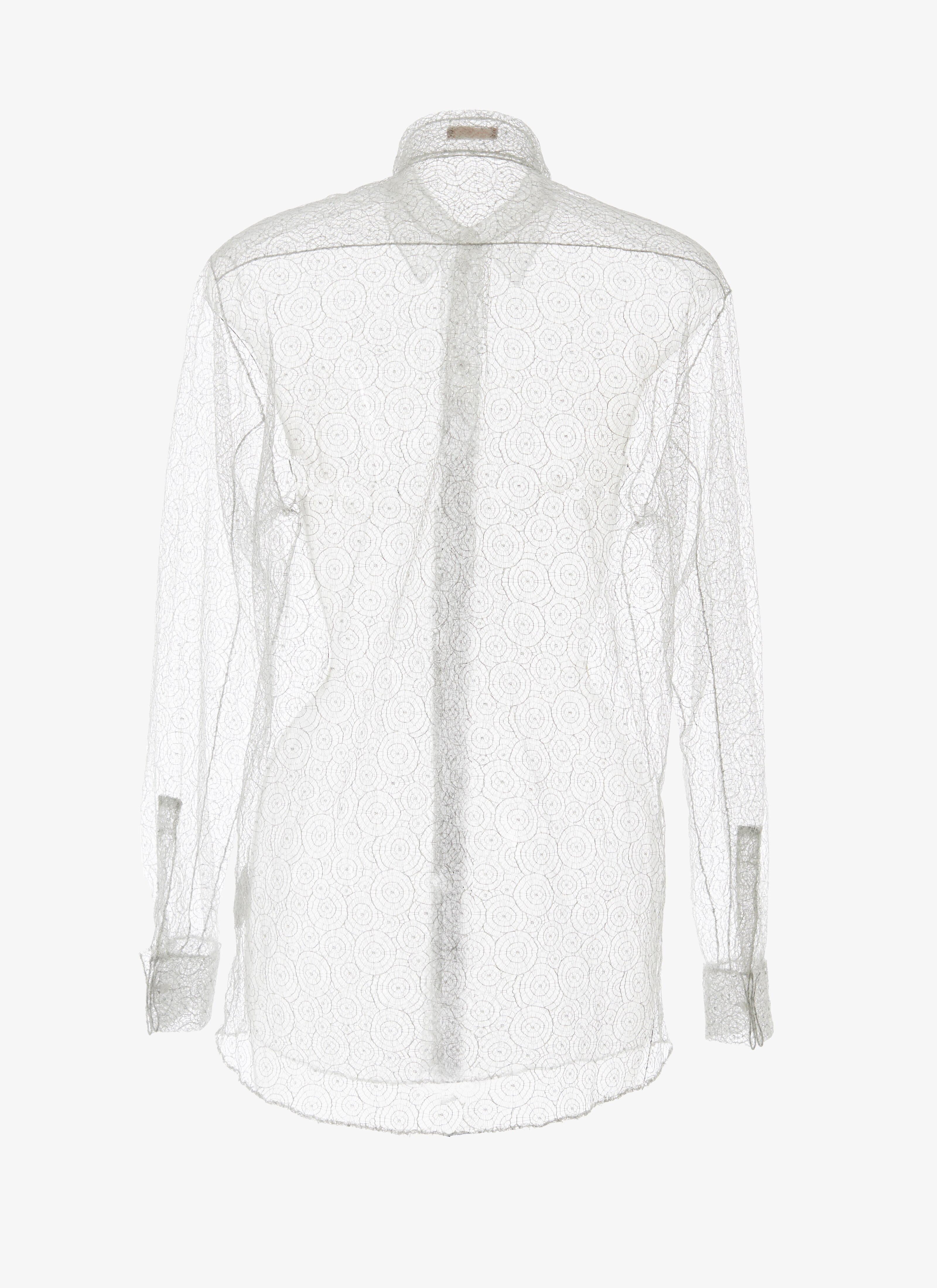 Sheer Toile-Effect Shirt Sheer Toile-Effect Shirt - maison-alaia.com