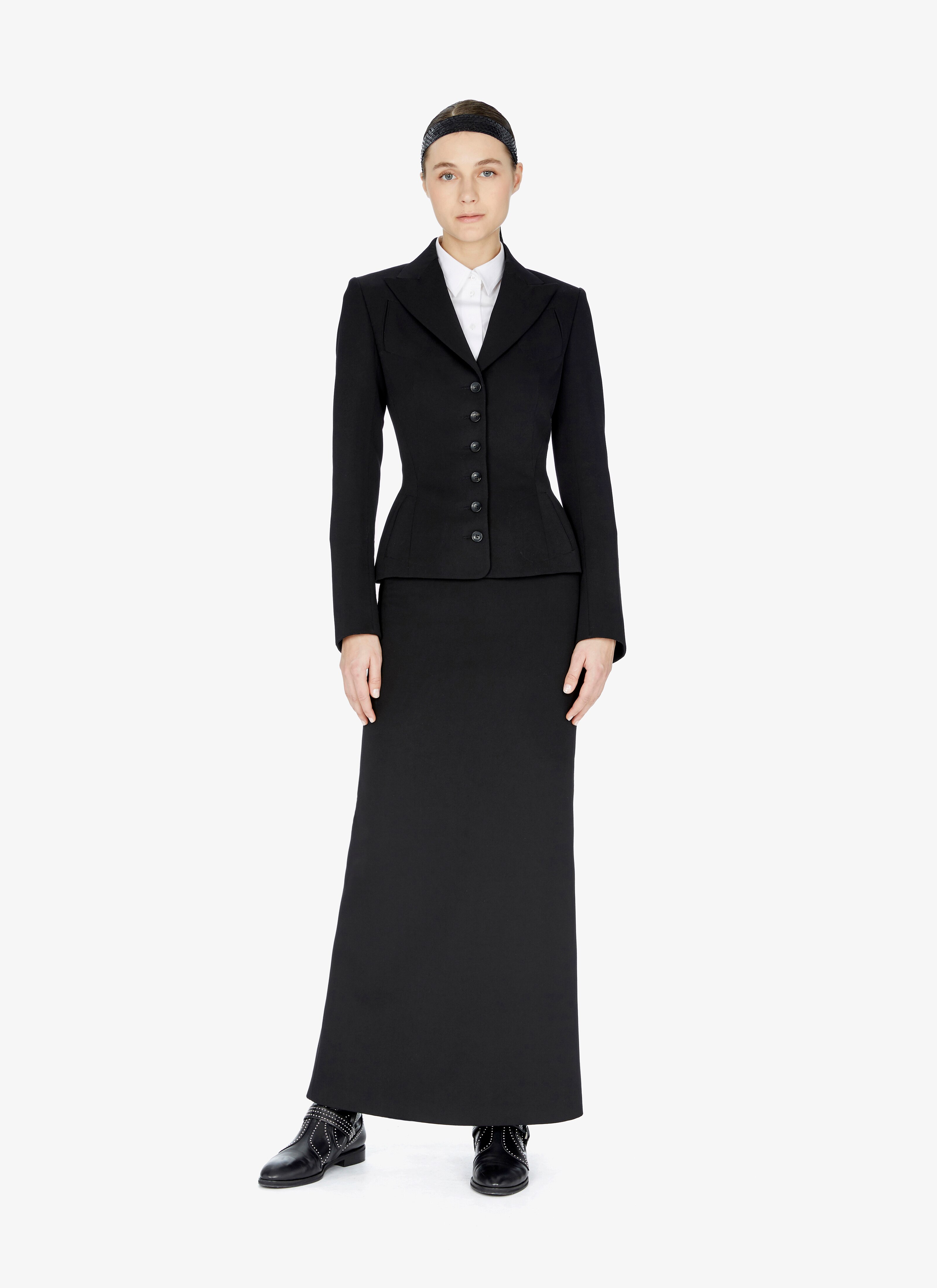 Wool-Blend Button-Front Blazer Wool-Blend Button-Front Blazer - maison-alaia.com