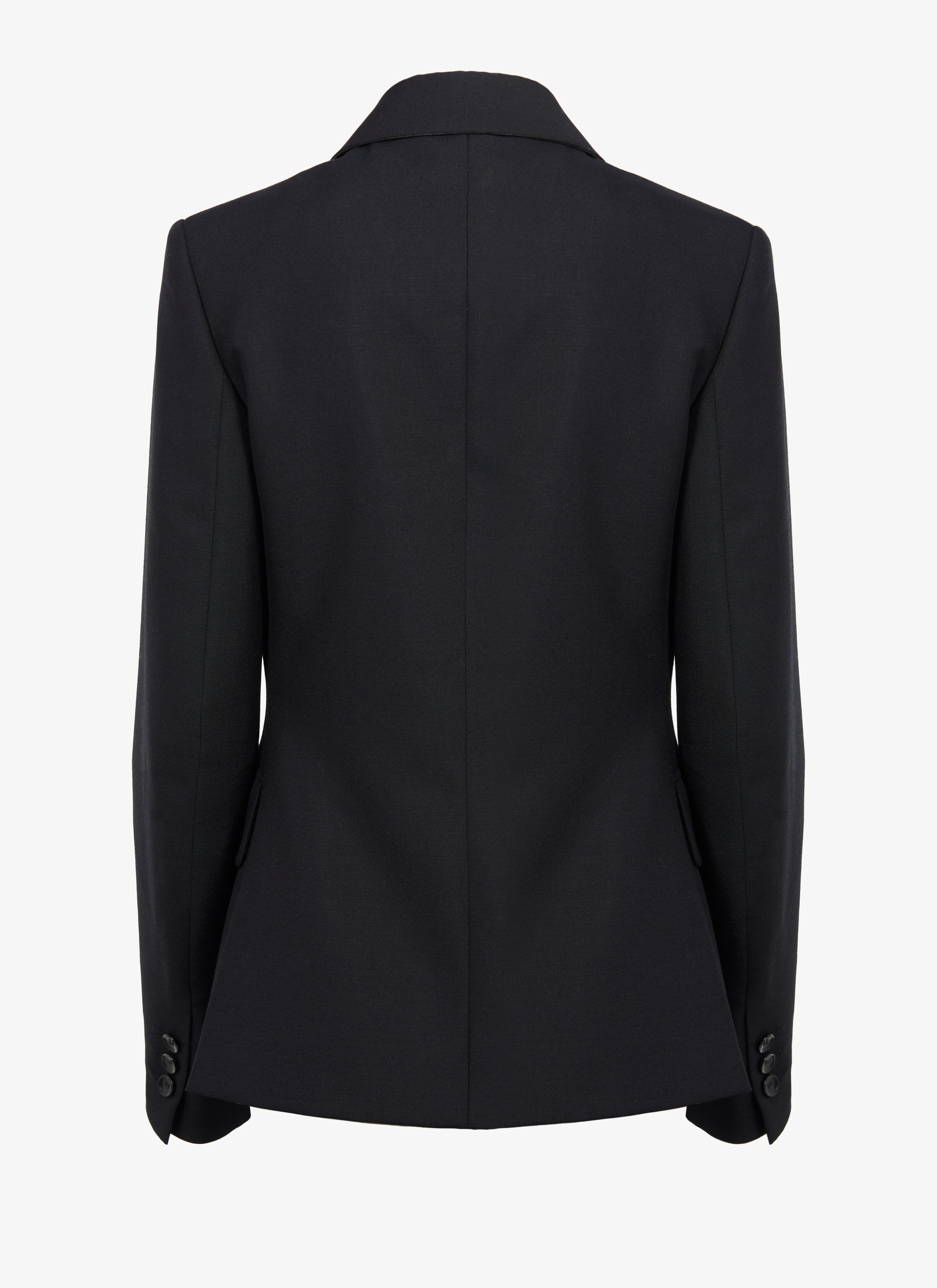 Wool-Blend Double-Breasted Blazer Wool-Blend Double-Breasted Blazer - maison-alaia.com