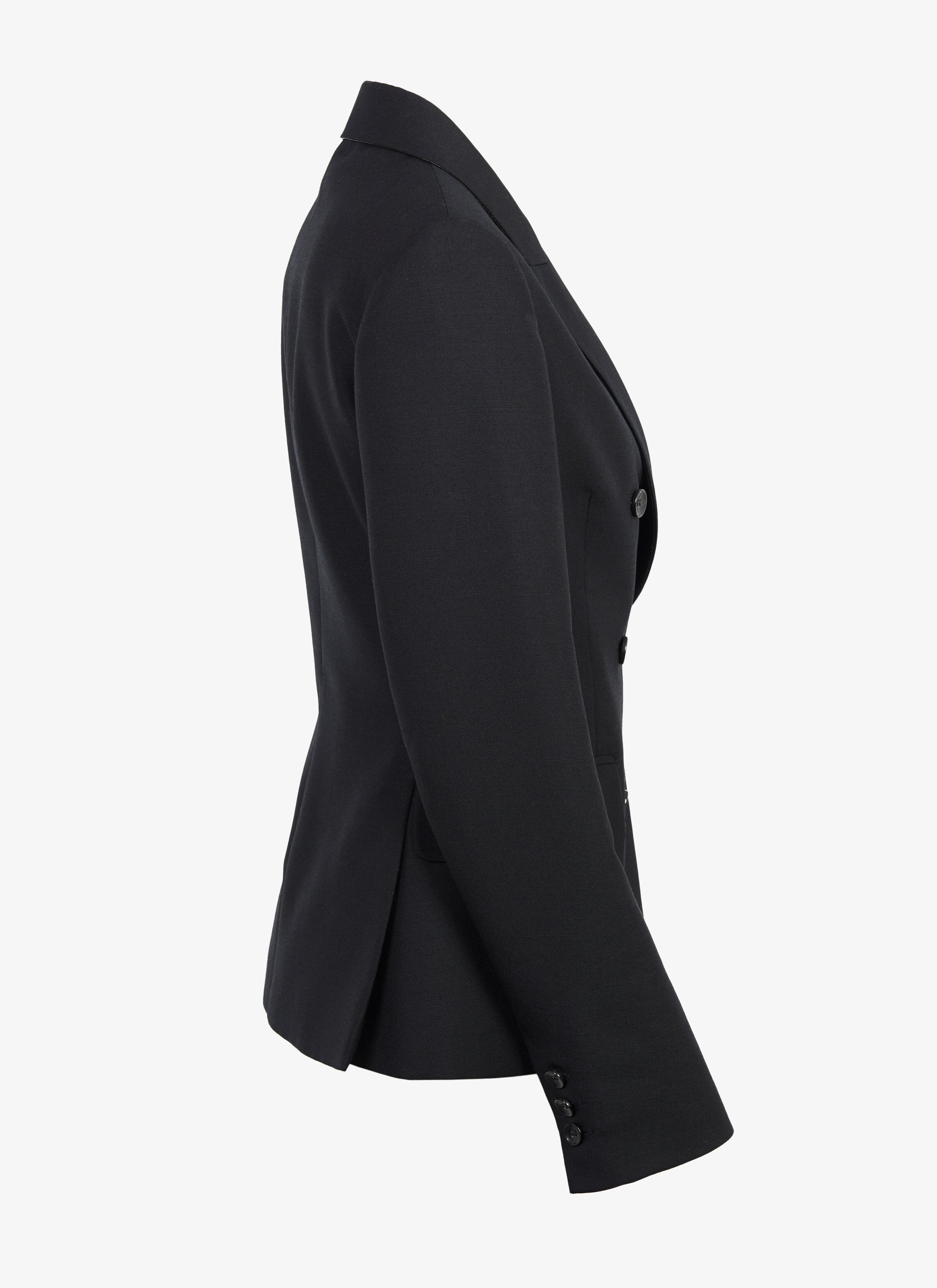 Wool-Blend Double-Breasted Blazer Wool-Blend Double-Breasted Blazer - maison-alaia.com