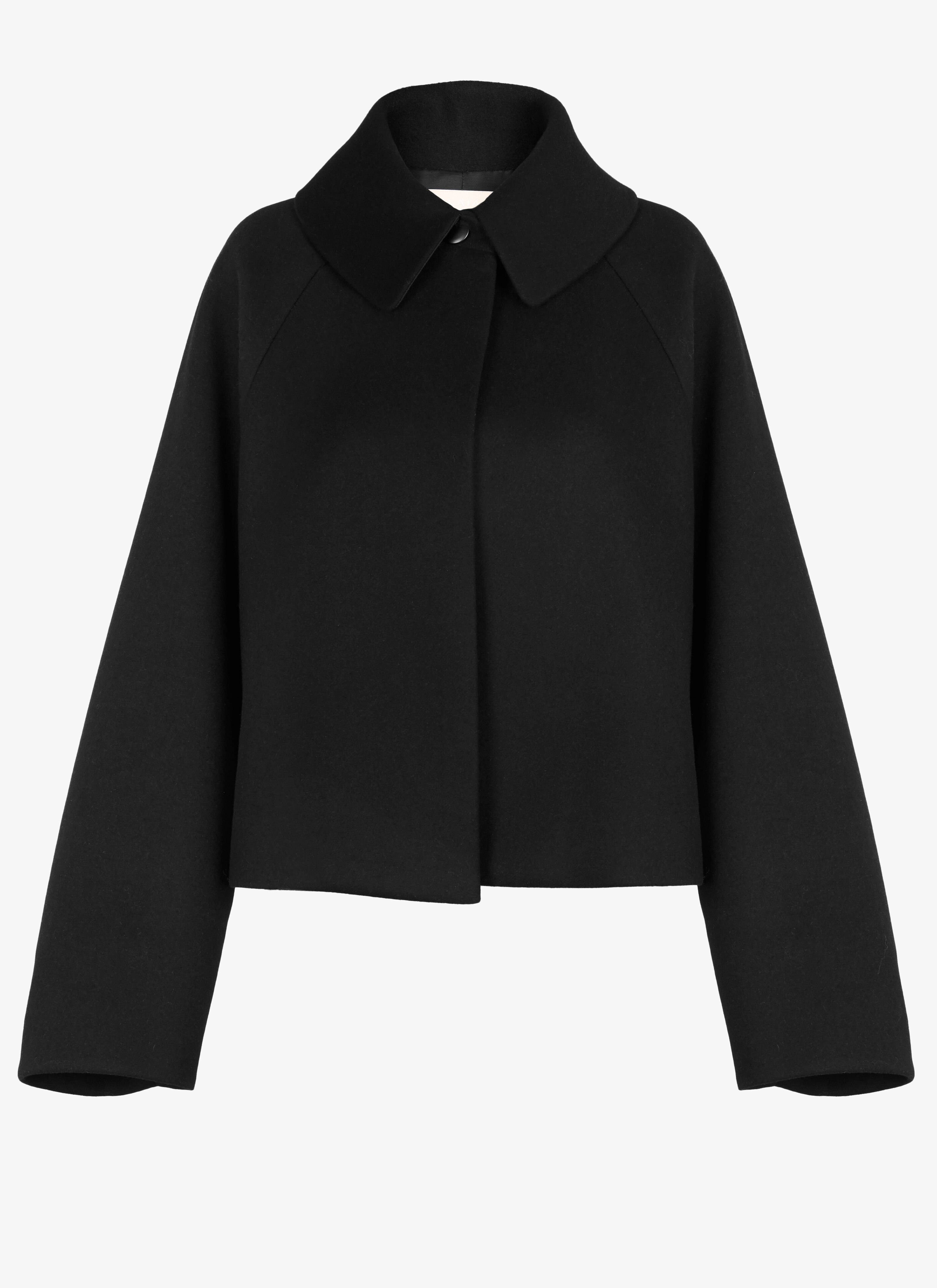 ALAÏA BLACK JACKET DRAP DOUBLE BLACK