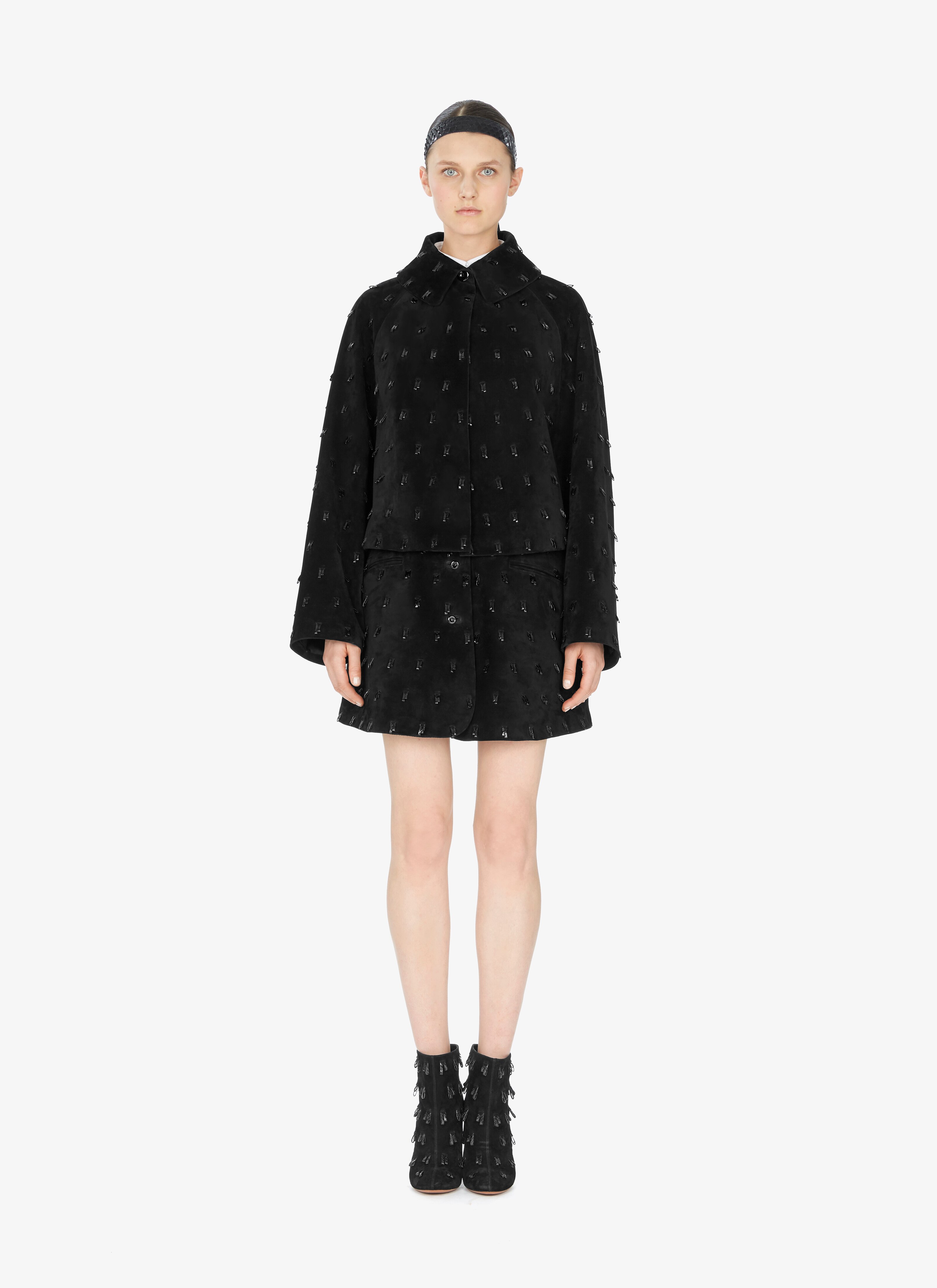 Alaïa Edition 1989 Suede And Watersnake Cropped Jacket Alaïa Edition 1989 Suede And Watersnake Cropped Jacket - maison-alaia.com