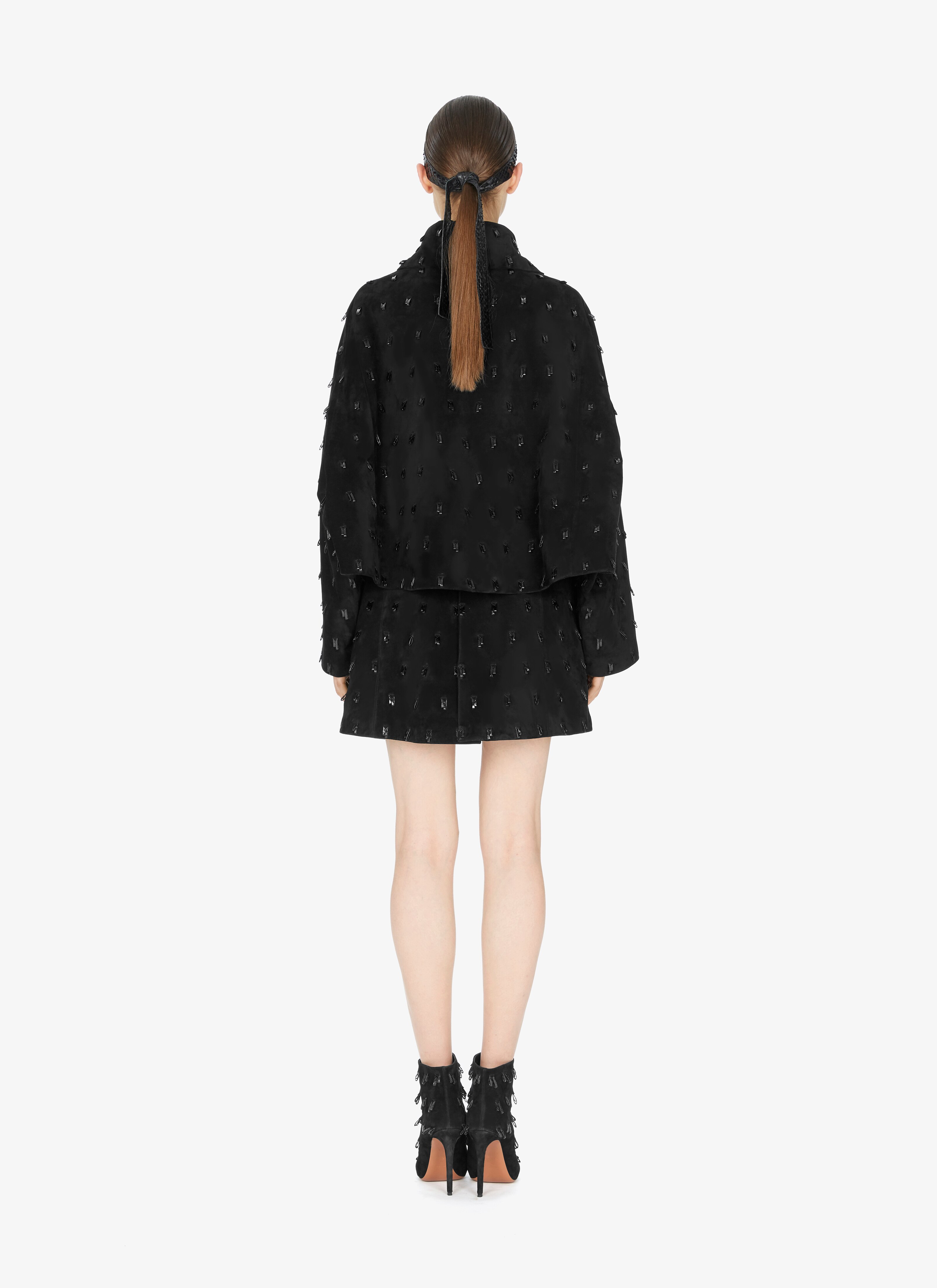 Alaïa Edition 1989 Suede And Watersnake Cropped Jacket Alaïa Edition 1989 Suede And Watersnake Cropped Jacket - maison-alaia.com