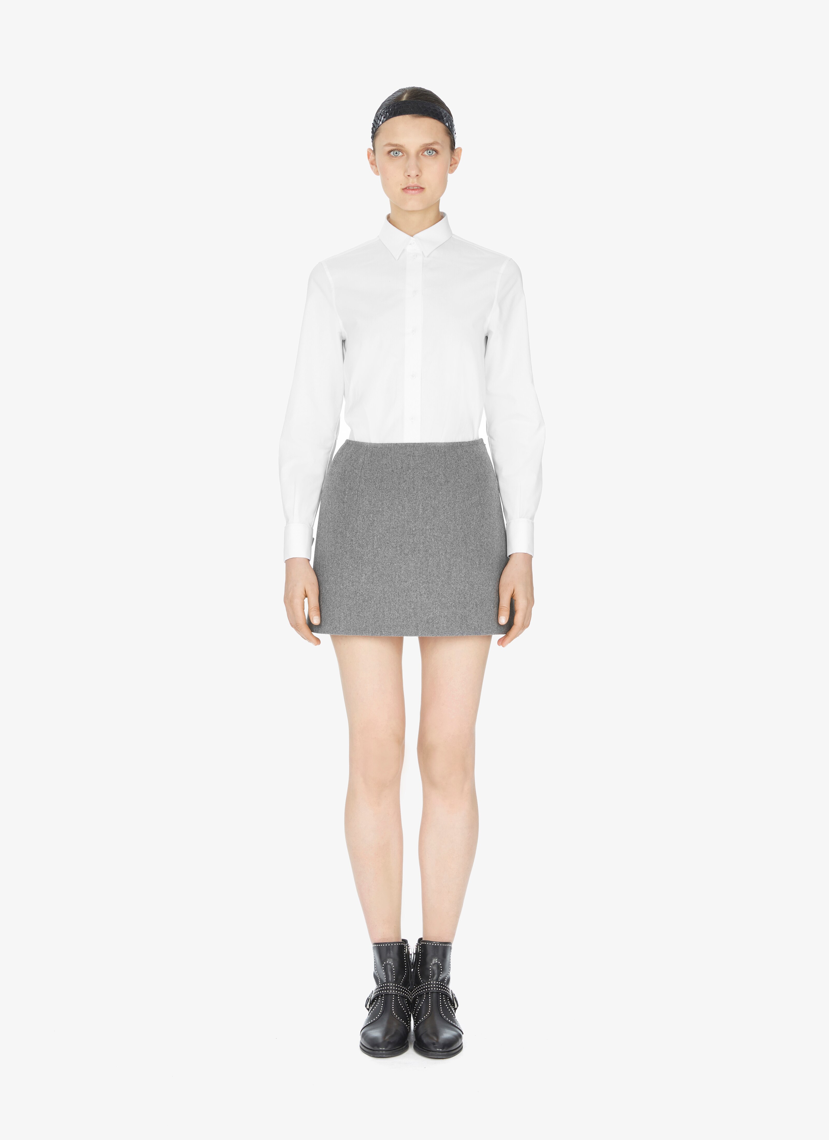 Alaïa Edition 1986 Wool Flat-Front Mini Skirt Alaïa Edition 1986 Wool Flat-Front Mini Skirt - maison-alaia.com