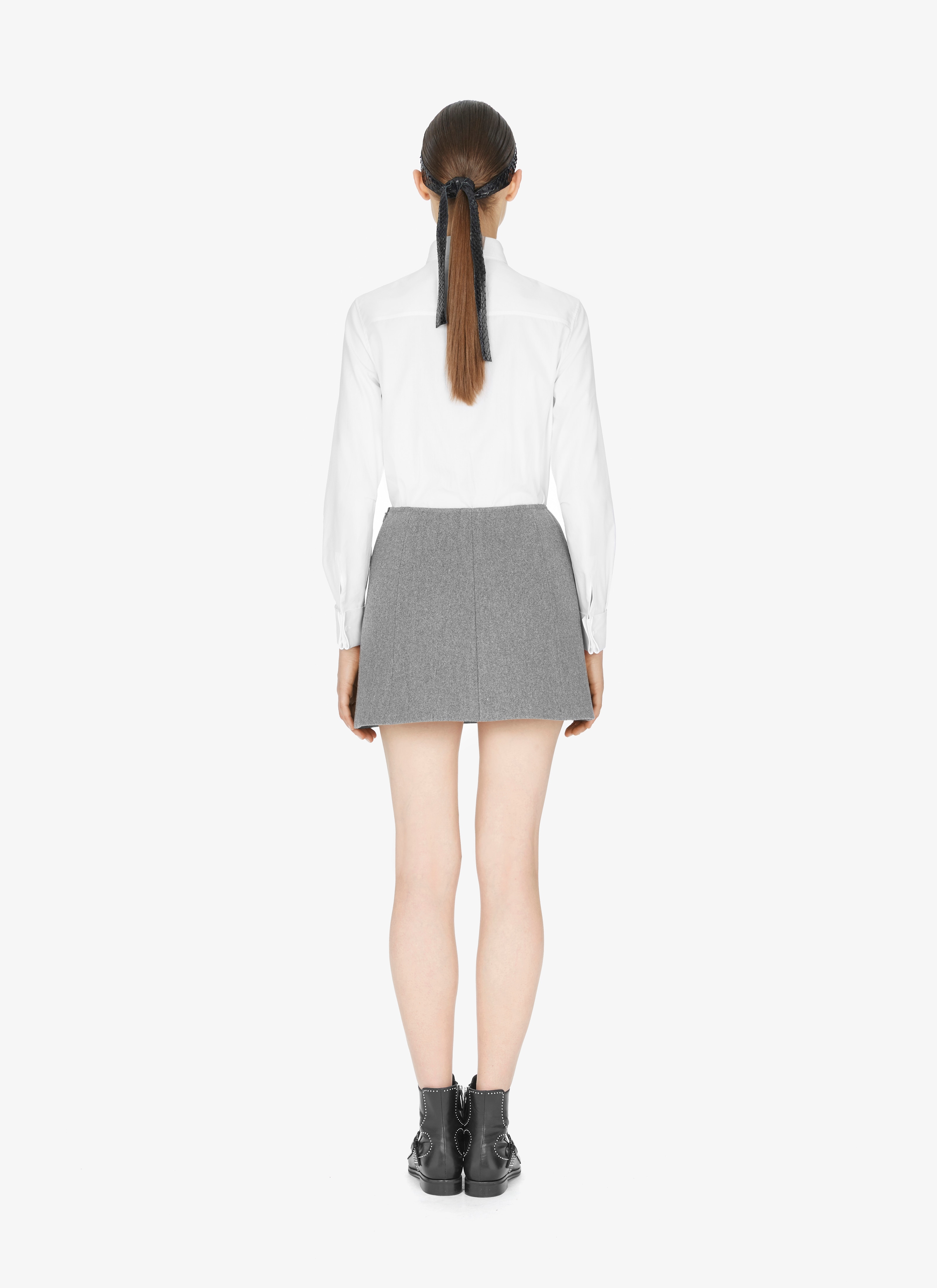 Alaïa Edition 1986 Wool Flat-Front Mini Skirt Alaïa Edition 1986 Wool Flat-Front Mini Skirt - maison-alaia.com