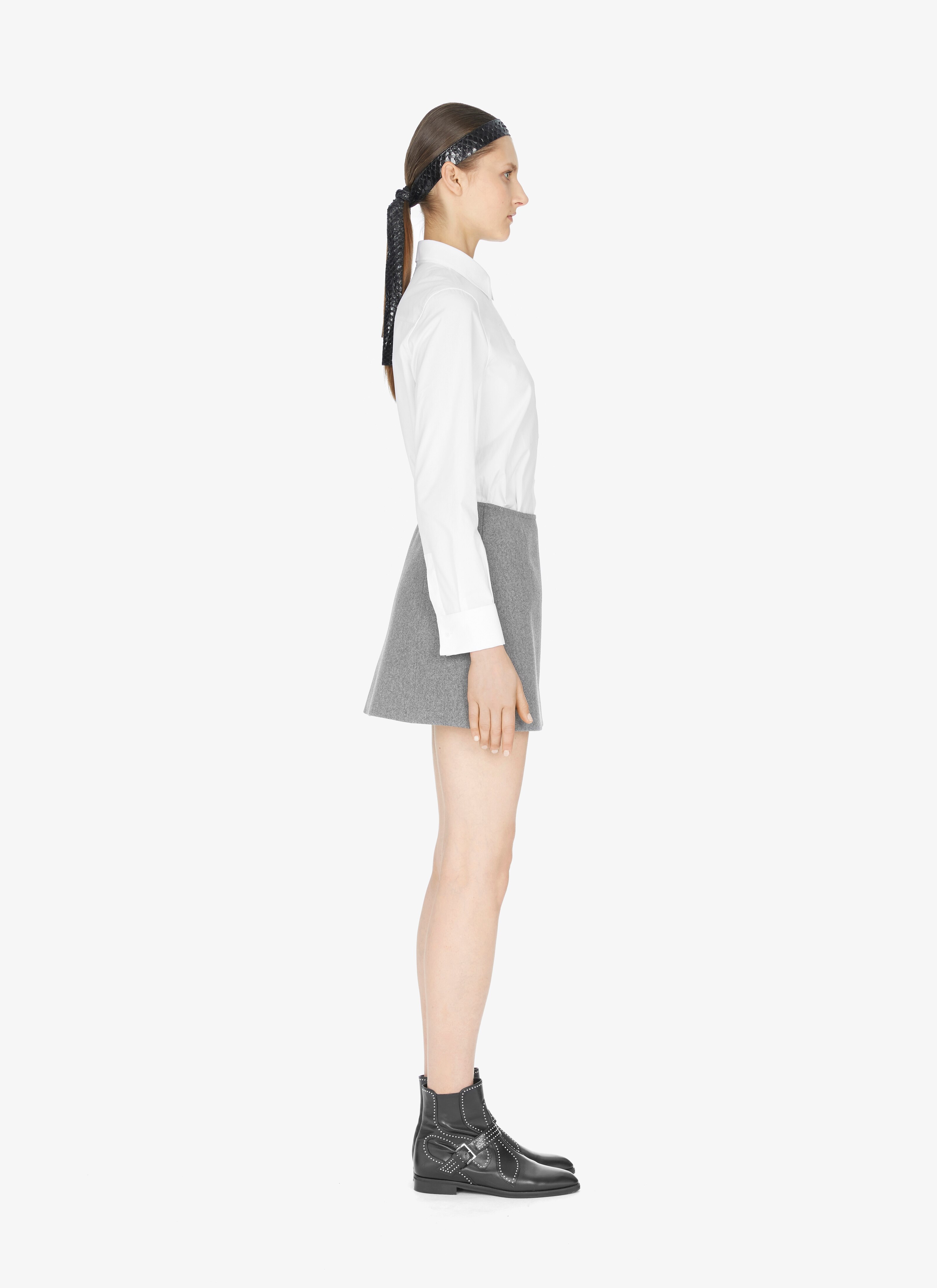 Alaïa Edition 1986 Wool Flat-Front Mini Skirt Alaïa Edition 1986 Wool Flat-Front Mini Skirt - maison-alaia.com