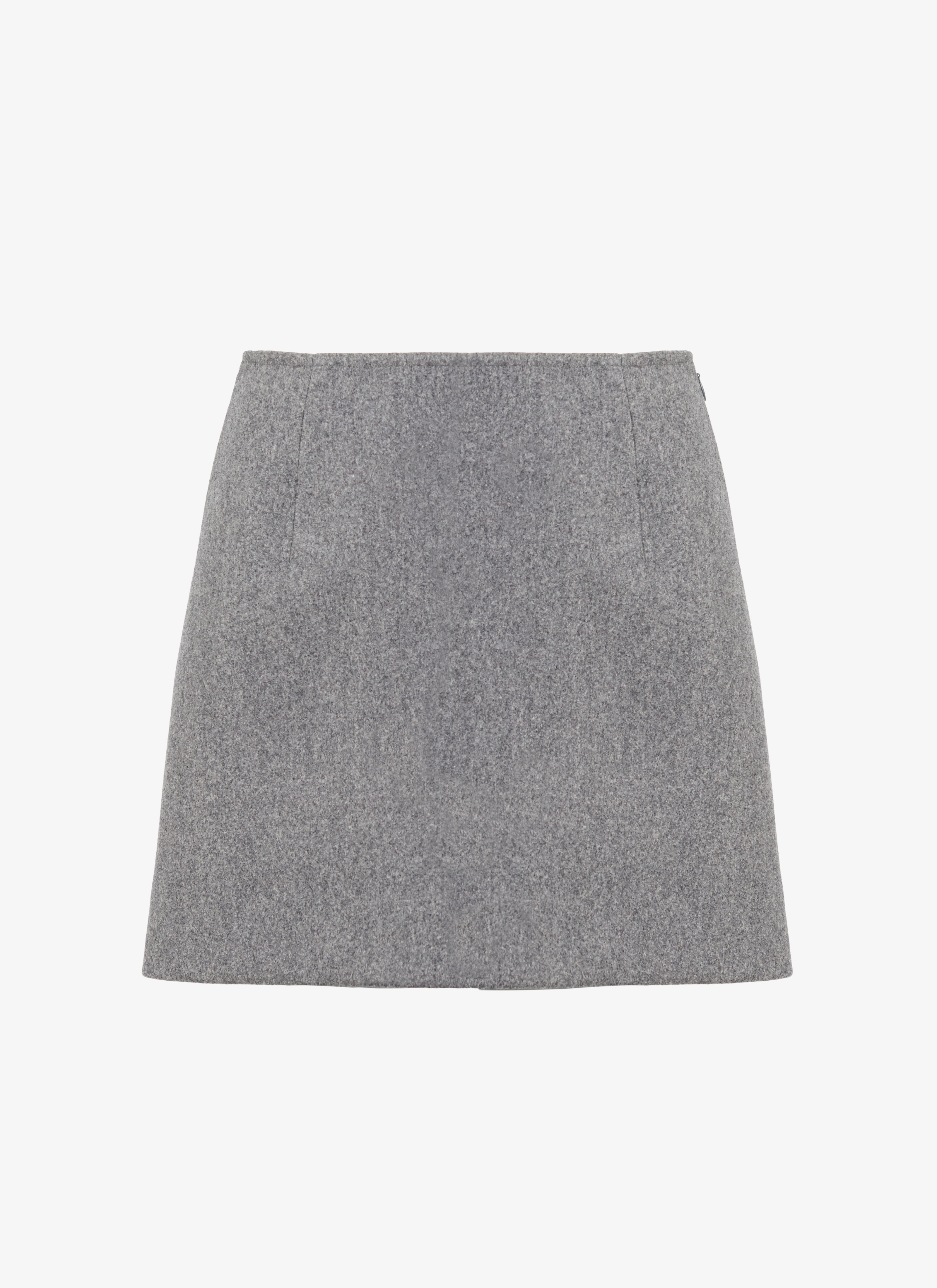 ALAÏA GRAY MINI SKIRT DRAP VIF GREY