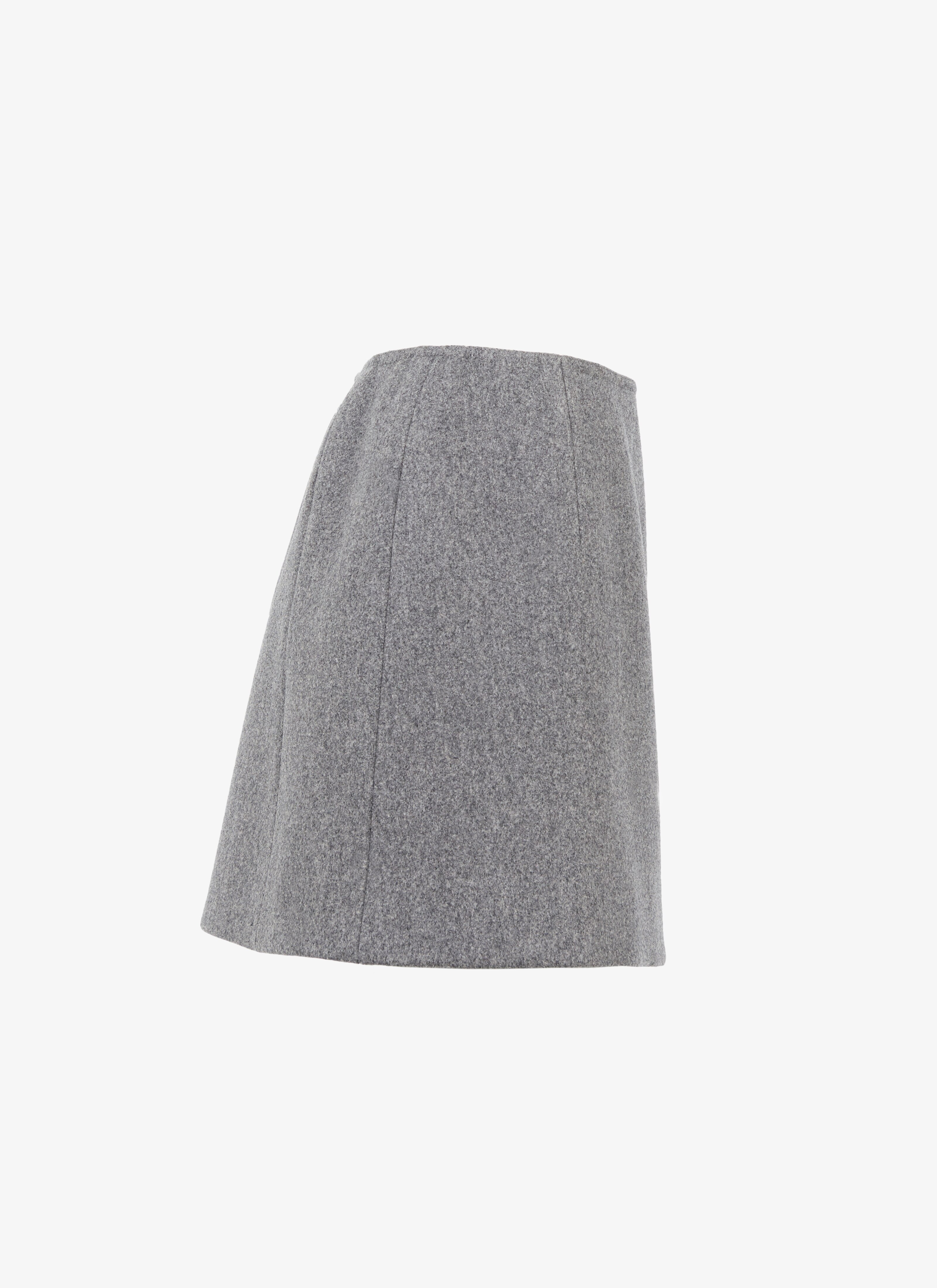 Alaïa Edition 1986 Wool Flat-Front Mini Skirt Alaïa Edition 1986 Wool Flat-Front Mini Skirt - maison-alaia.com