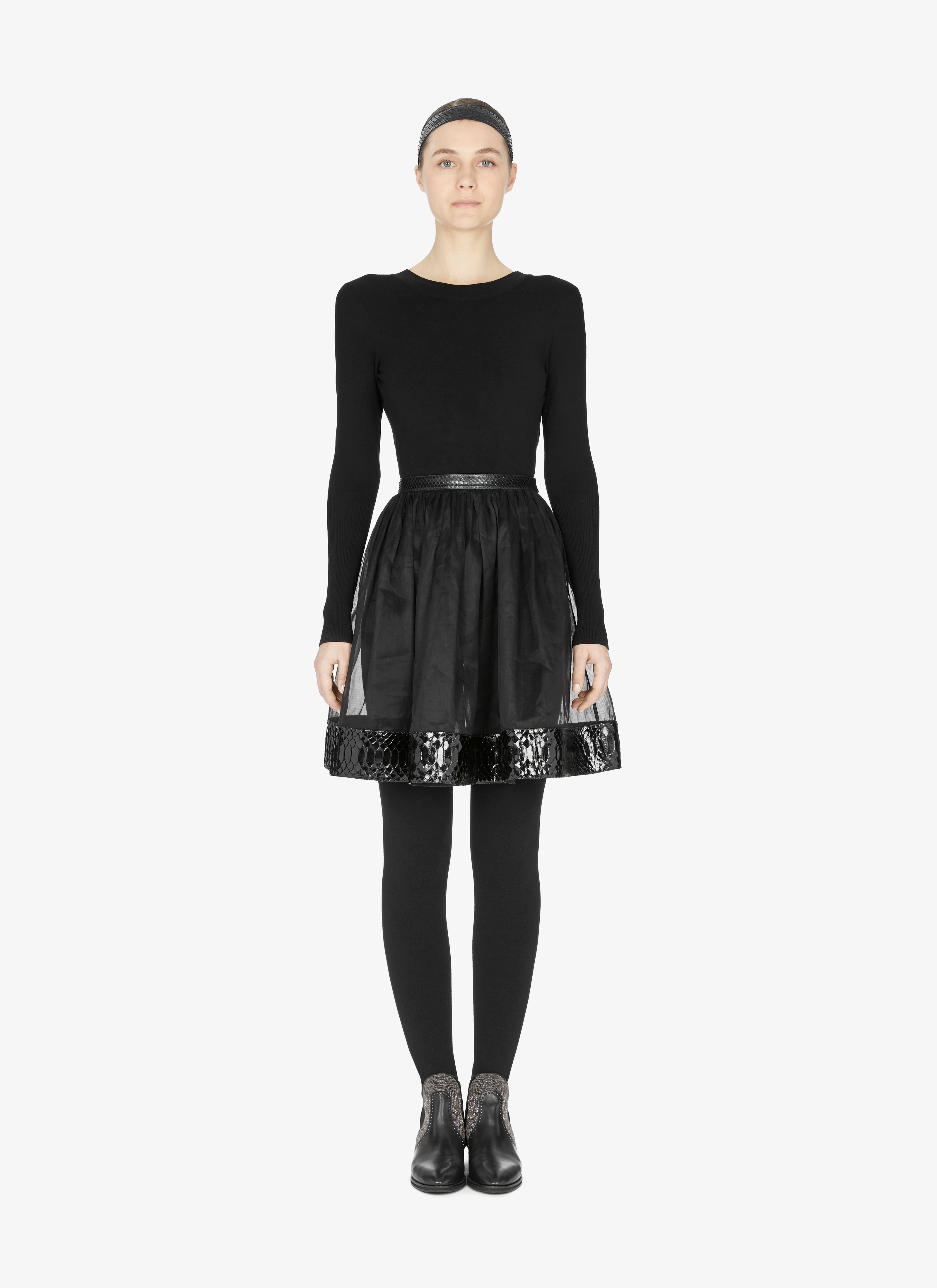 Alaïa Edition 1990 Organza And Python Ballerina Skirt Alaïa Edition 1990 Organza And Python Ballerina Skirt - maison-alaia.com