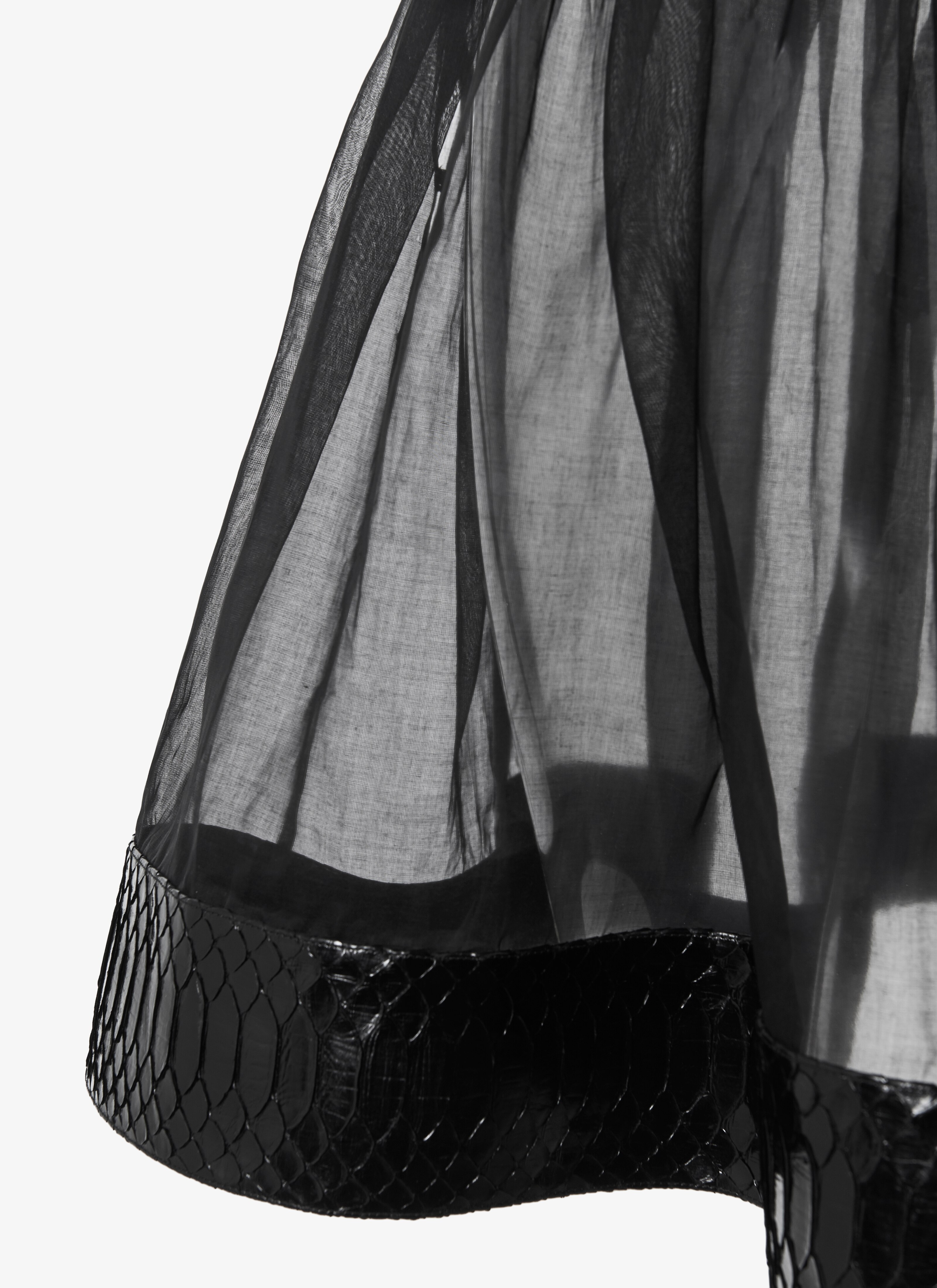 Alaïa Edition 1990 Organza And Python Ballerina Skirt Alaïa Edition 1990 Organza And Python Ballerina Skirt - maison-alaia.com