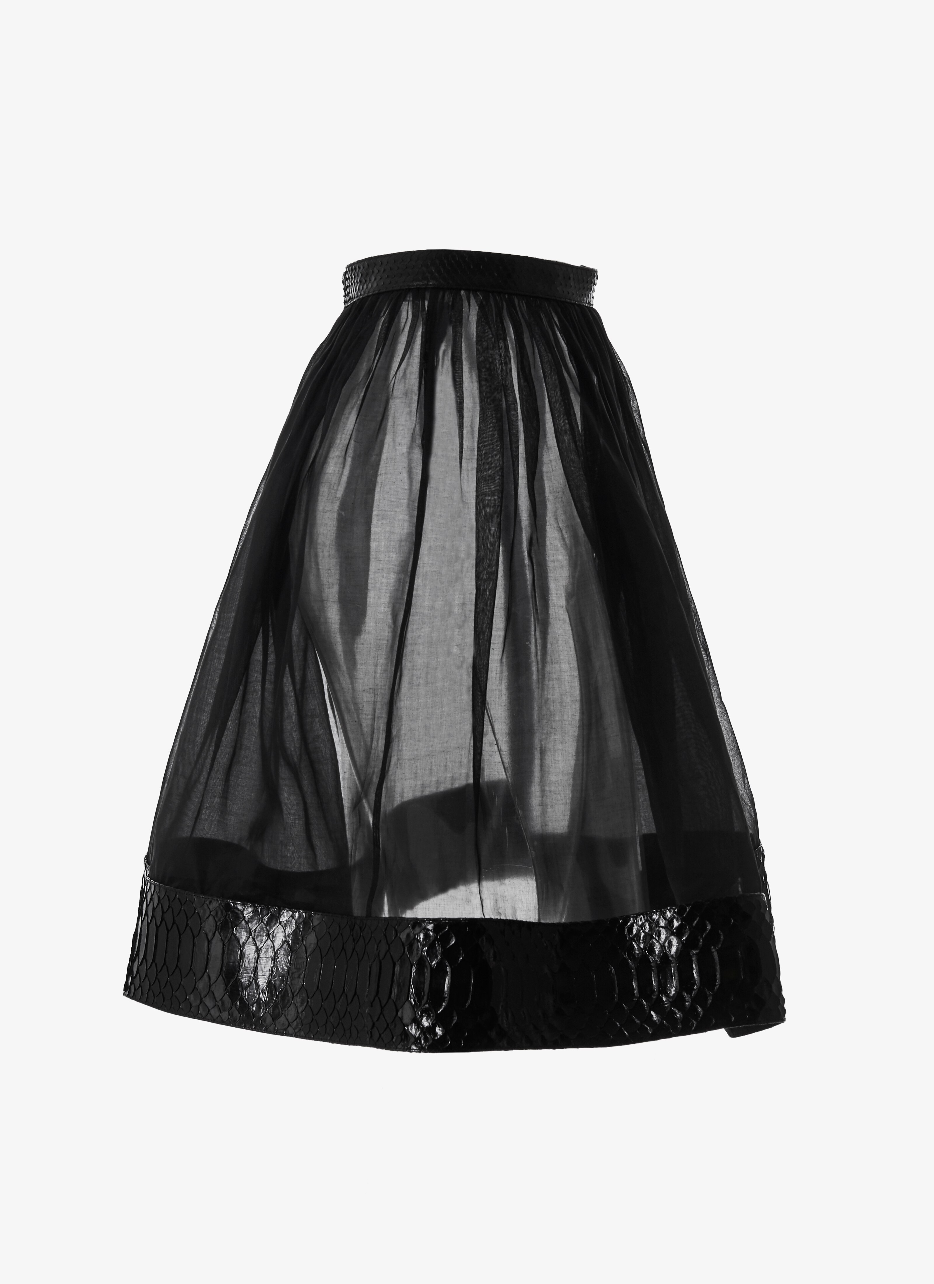 Alaïa Edition 1990 Organza And Python Ballerina Skirt Alaïa Edition 1990 Organza And Python Ballerina Skirt - maison-alaia.com