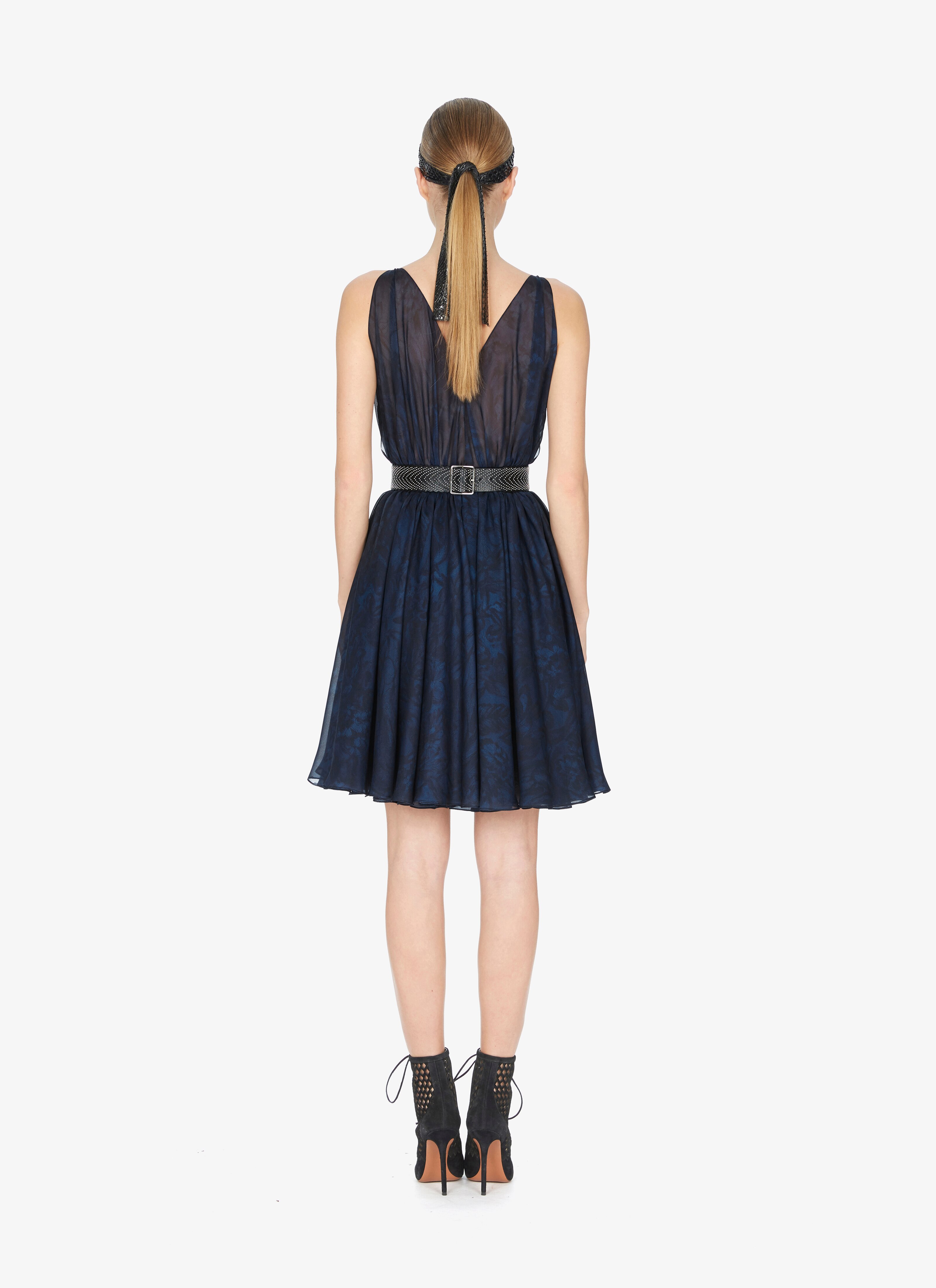 Draped Silk Muslin Dress Draped Silk Muslin Dress - maison-alaia.com