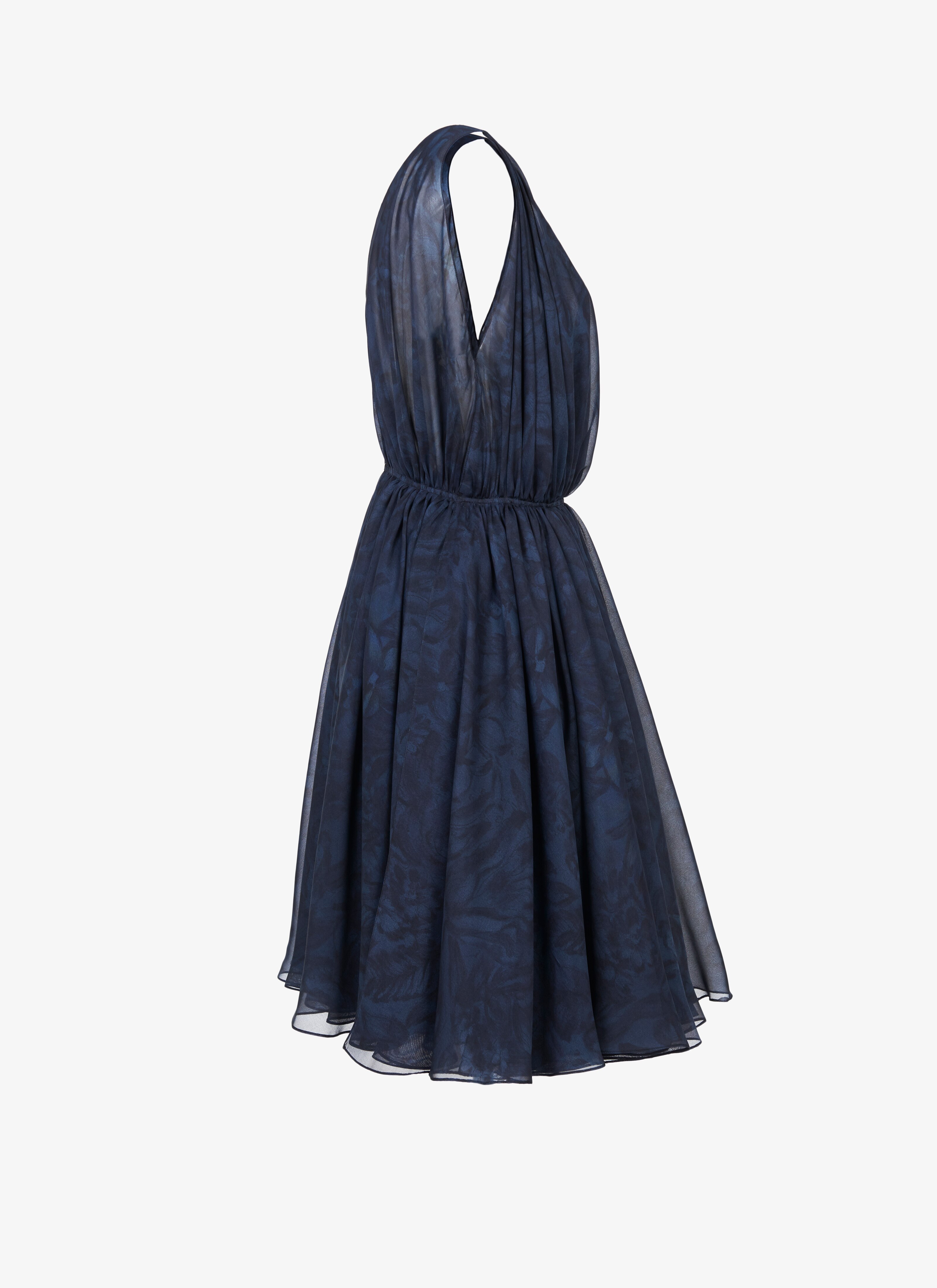 Draped Silk Muslin Dress Draped Silk Muslin Dress - maison-alaia.com