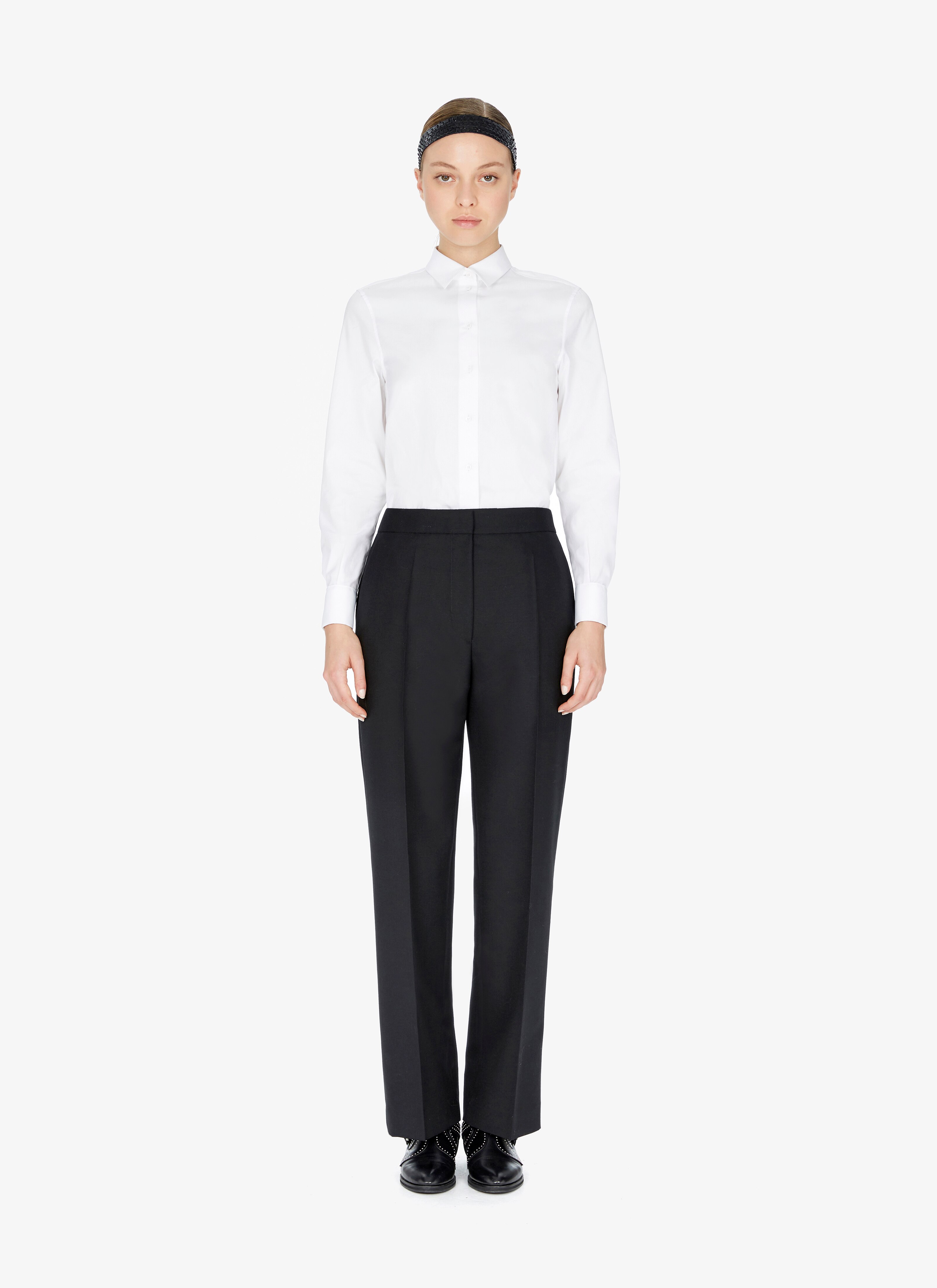 Wool-Blend Dress Pant Wool-Blend Dress Pant - maison-alaia.com
