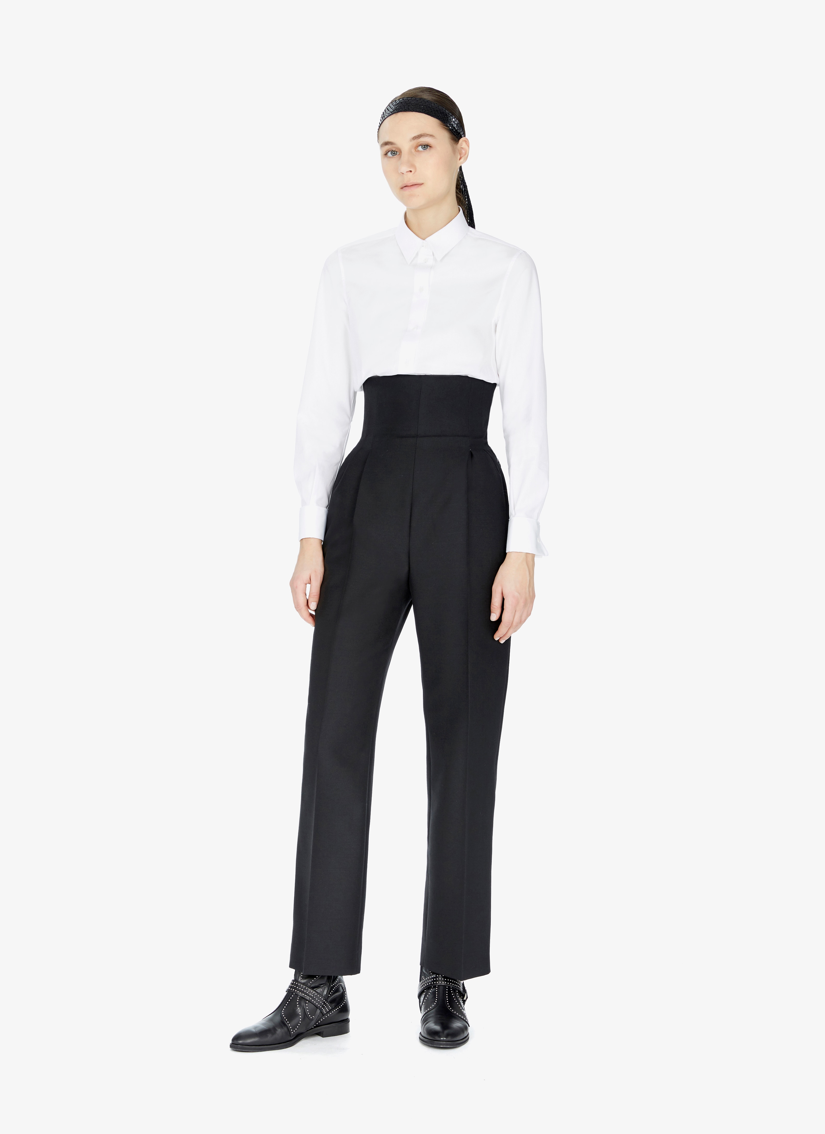 women's wool blend dress pants