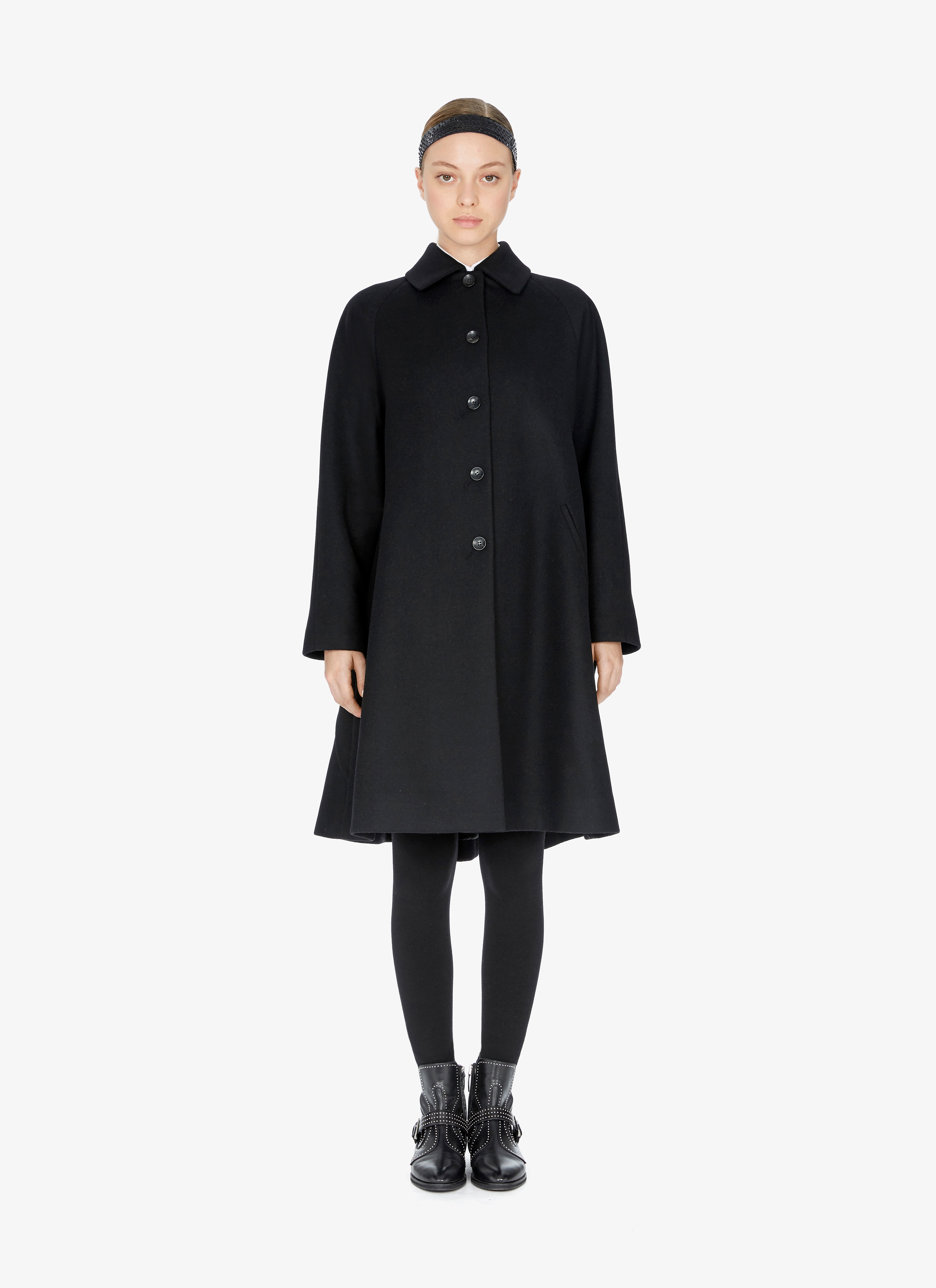 Draped Wool Coat Draped Wool Coat - maison-alaia.com