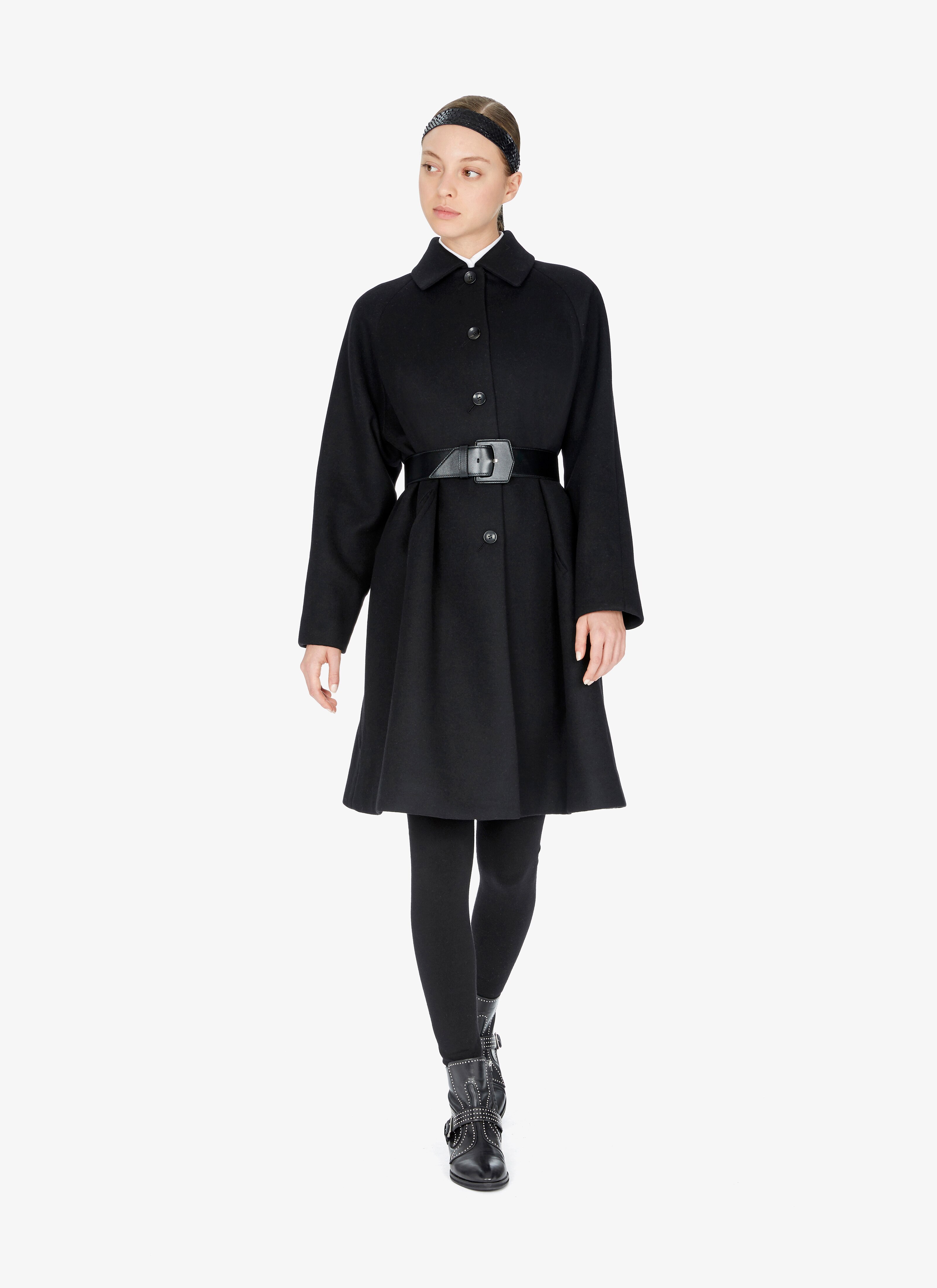 Draped Wool Coat Draped Wool Coat - maison-alaia.com