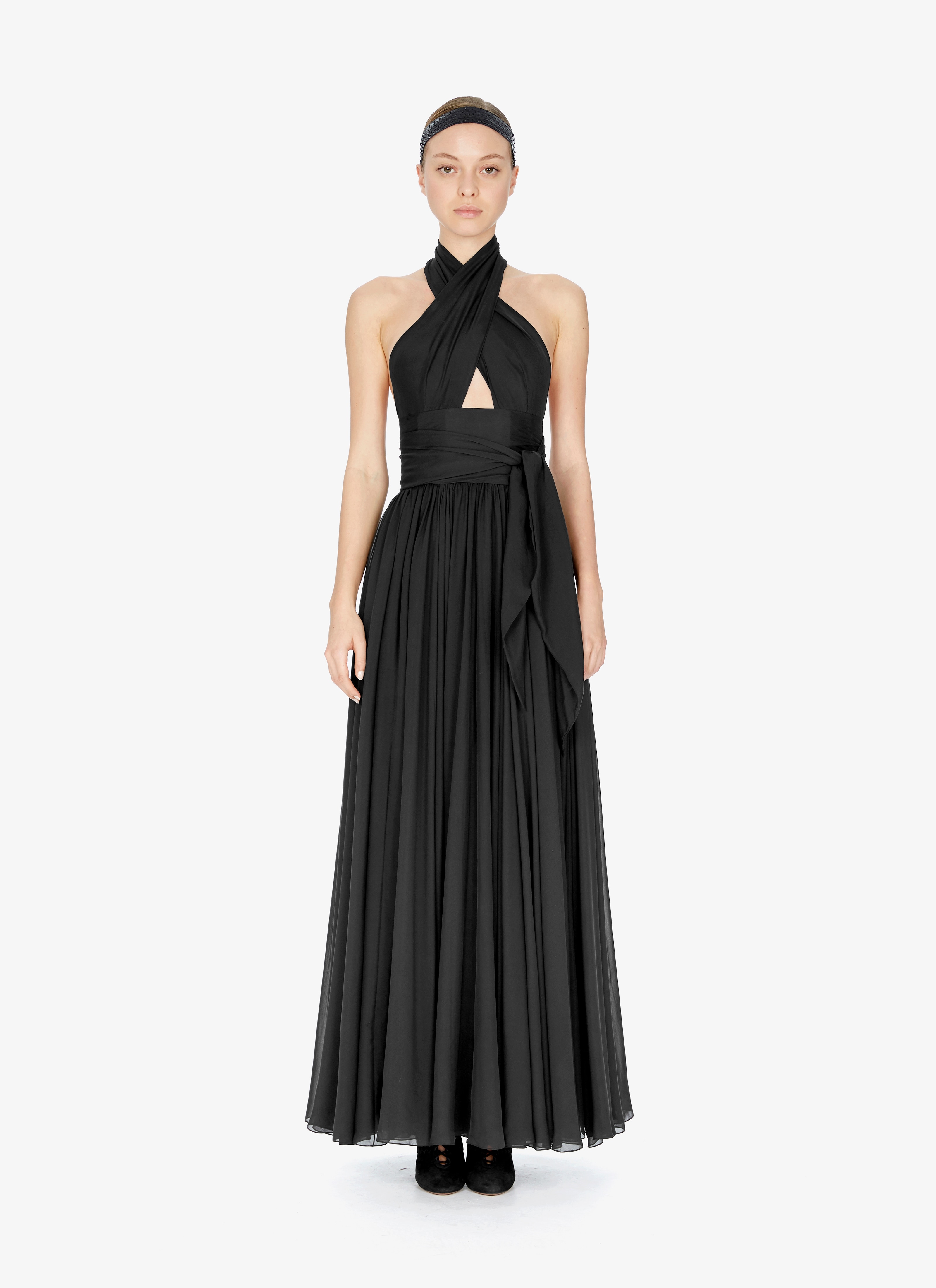 Silk Muslin Halter Dress Silk Muslin Halter Dress - maison-alaia.com