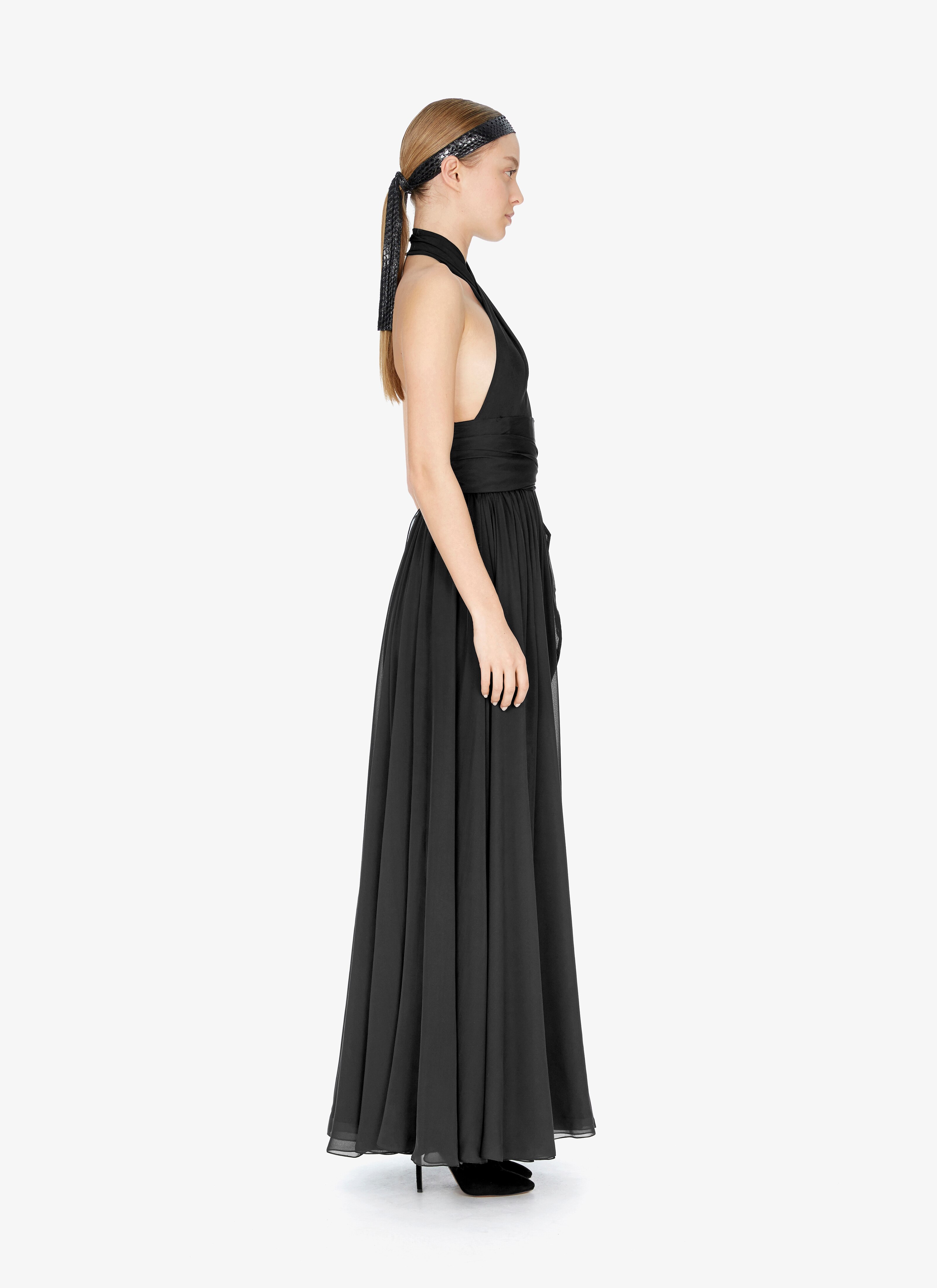 Silk Muslin Halter Dress Silk Muslin Halter Dress - maison-alaia.com